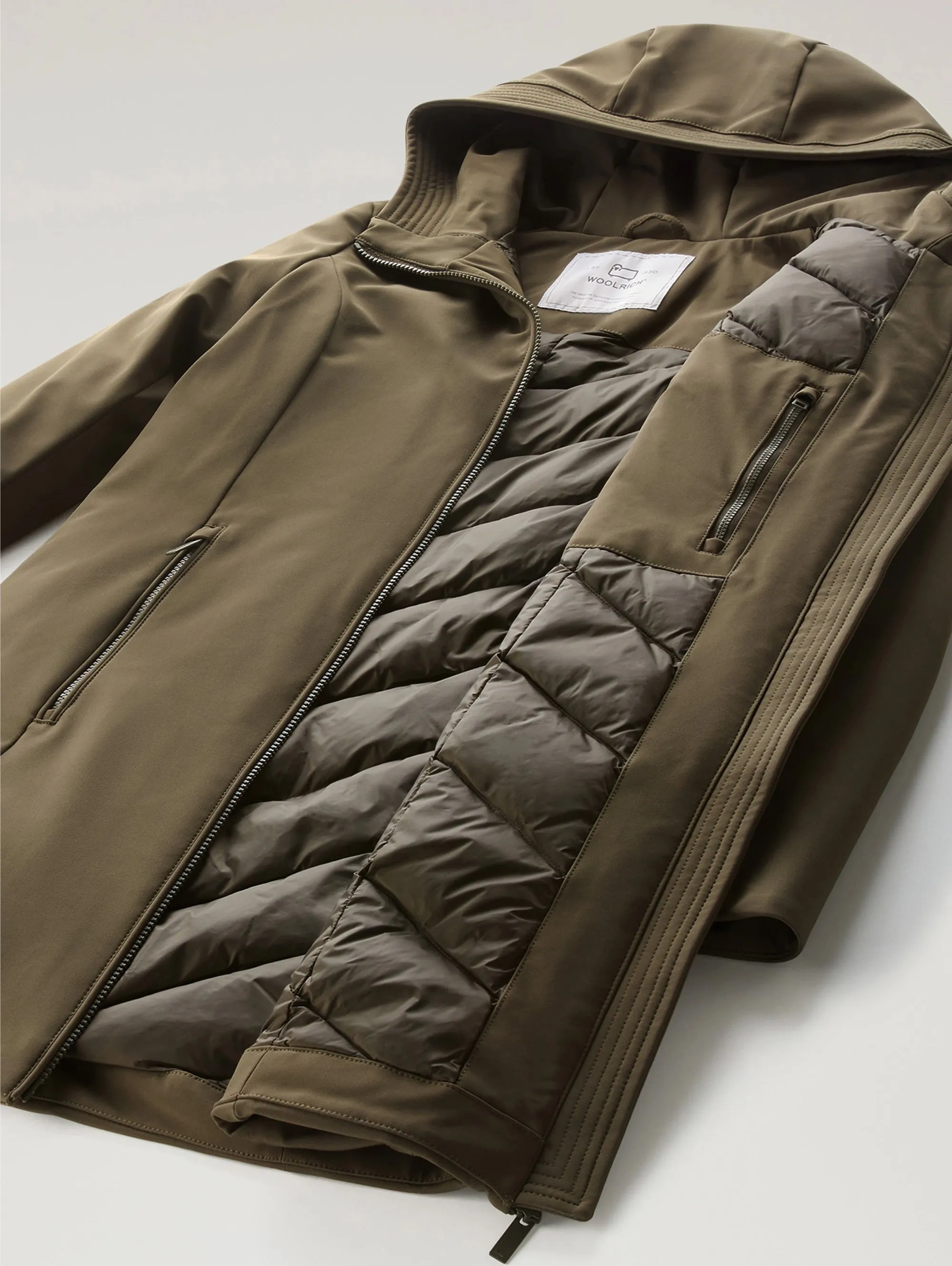 Parka Anti Vento con Cappuccio Firth Verde