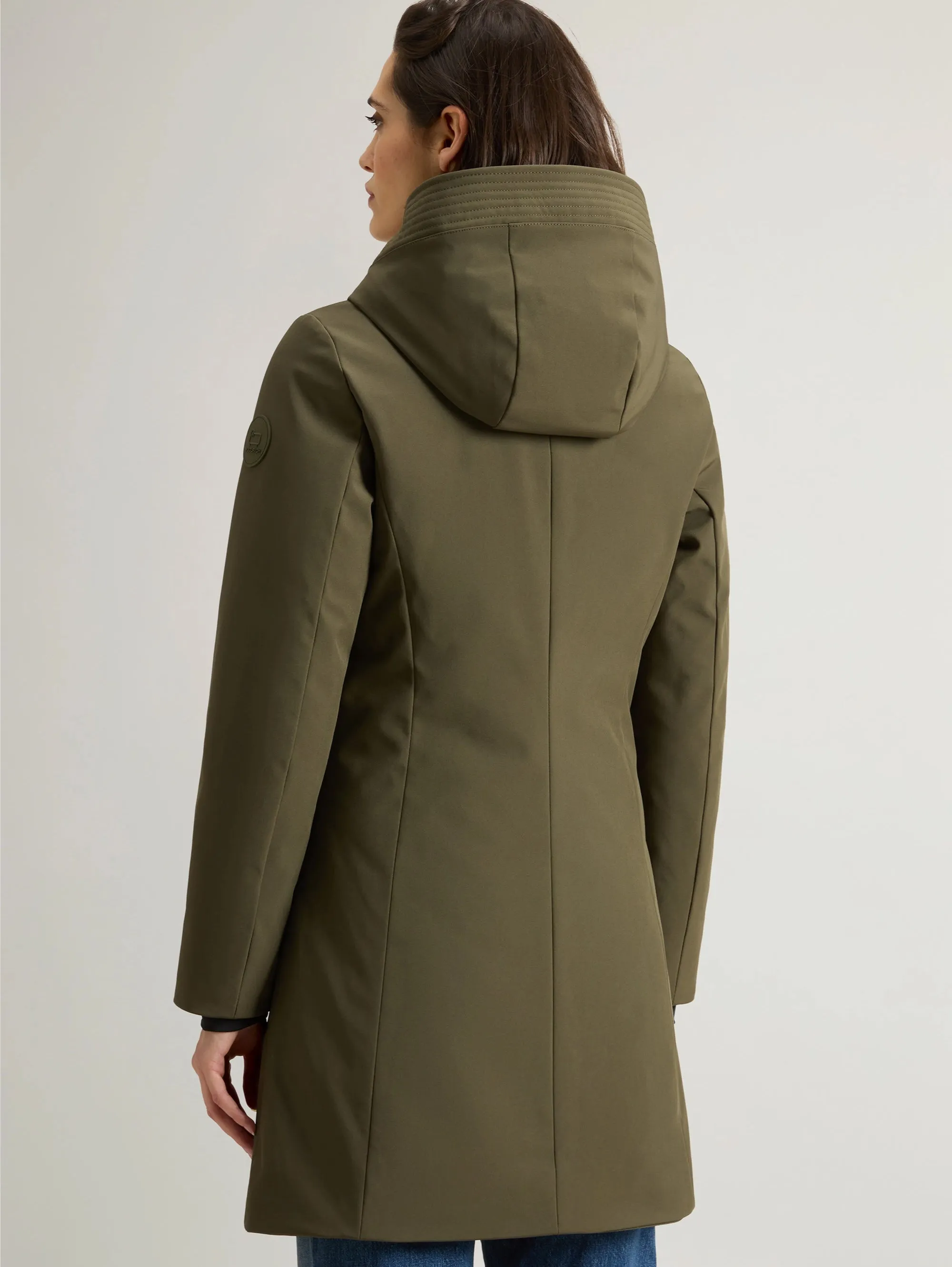 Parka Anti Vento con Cappuccio Firth Verde