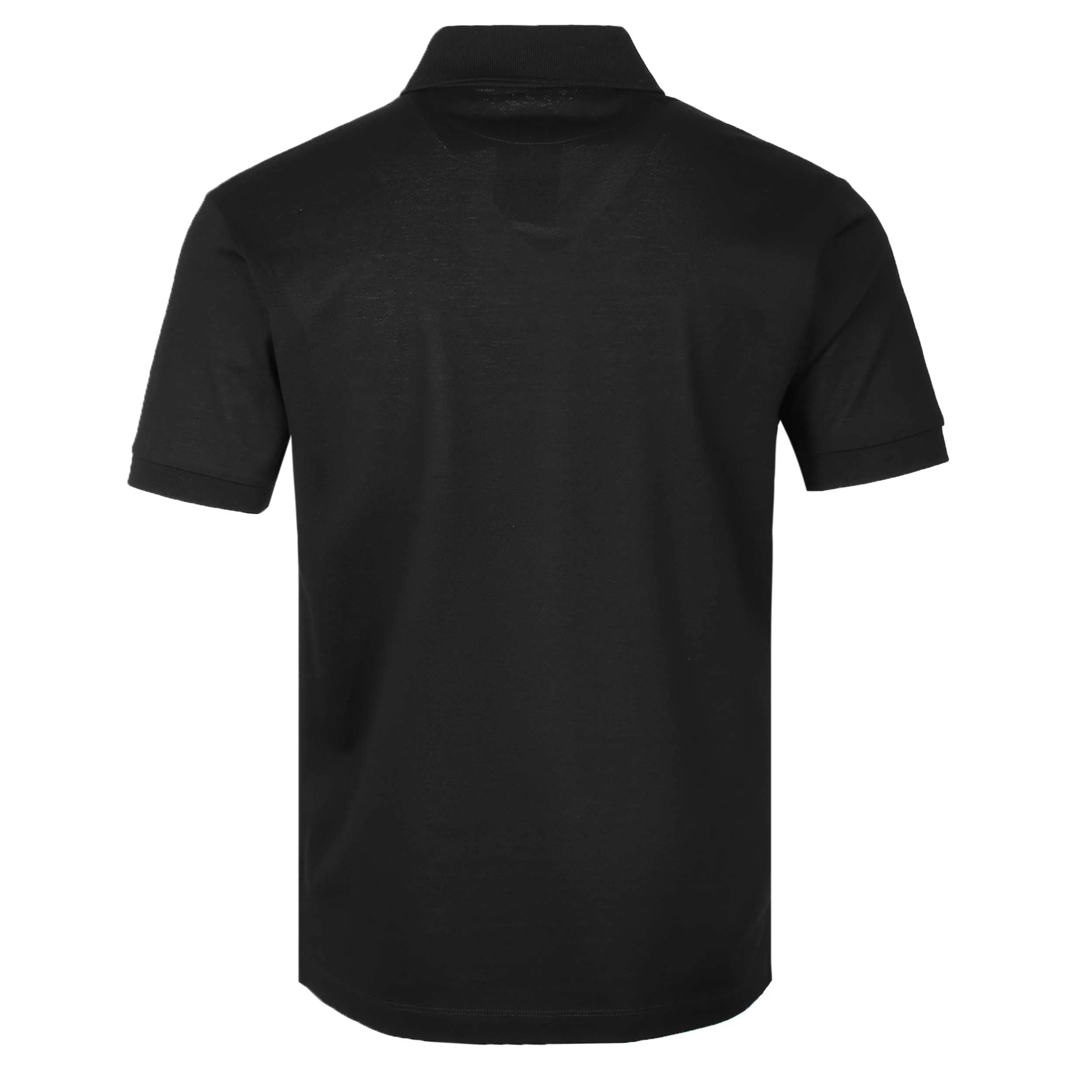 Paul Smith Stripe Placket Polo Shirt in Black