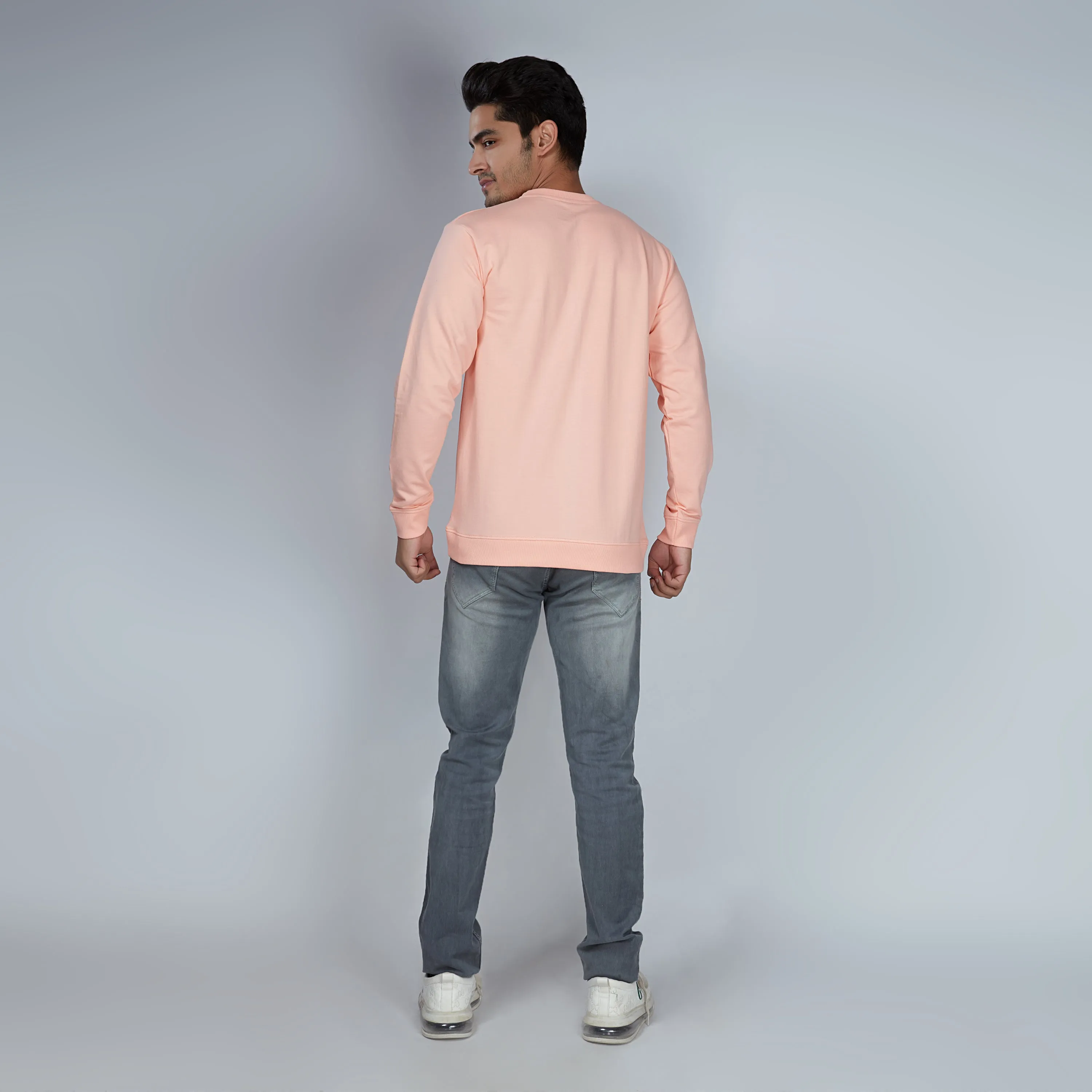 Peachy Peach Crew Neck Sweatshirt