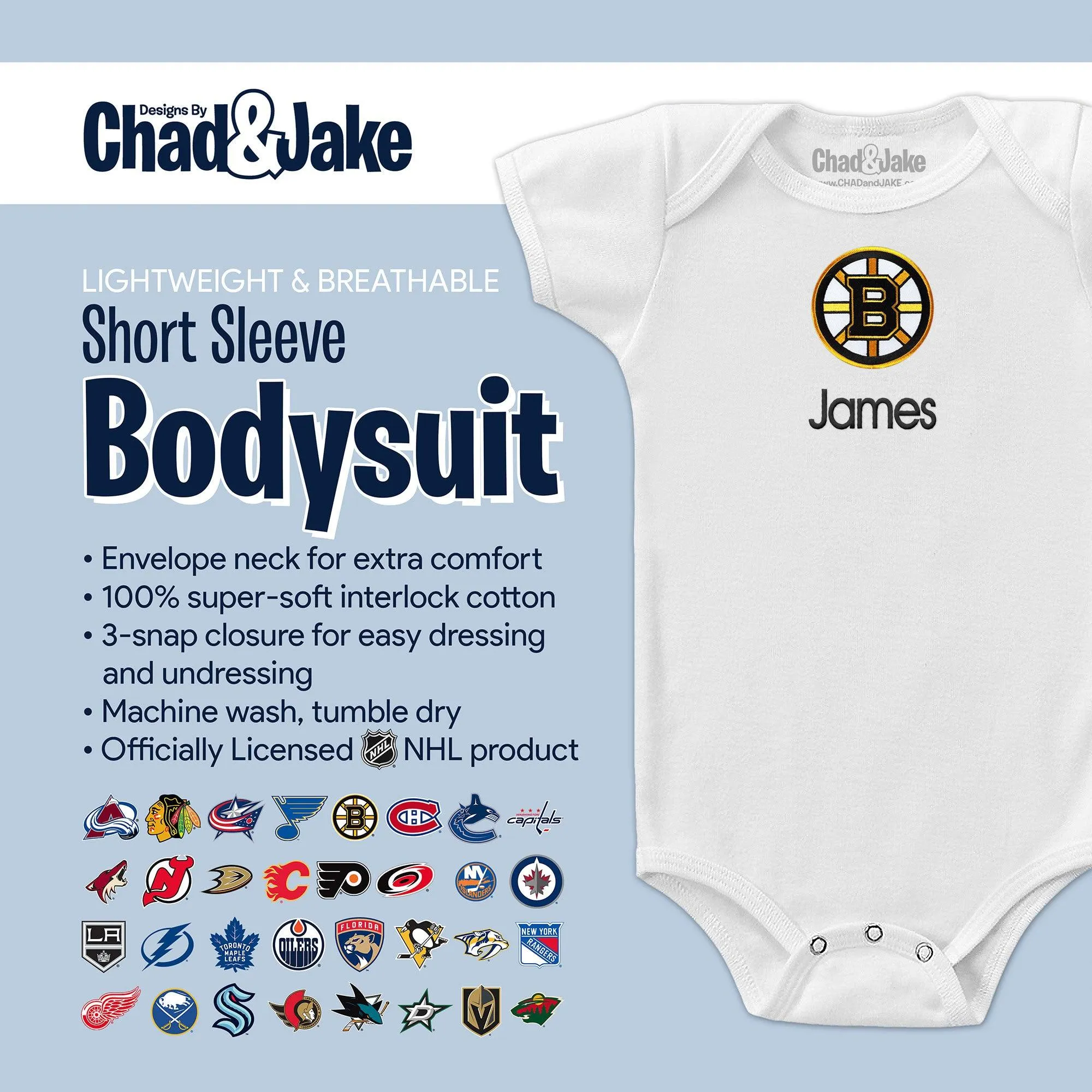 Personalized Boston Bruins Bodysuit