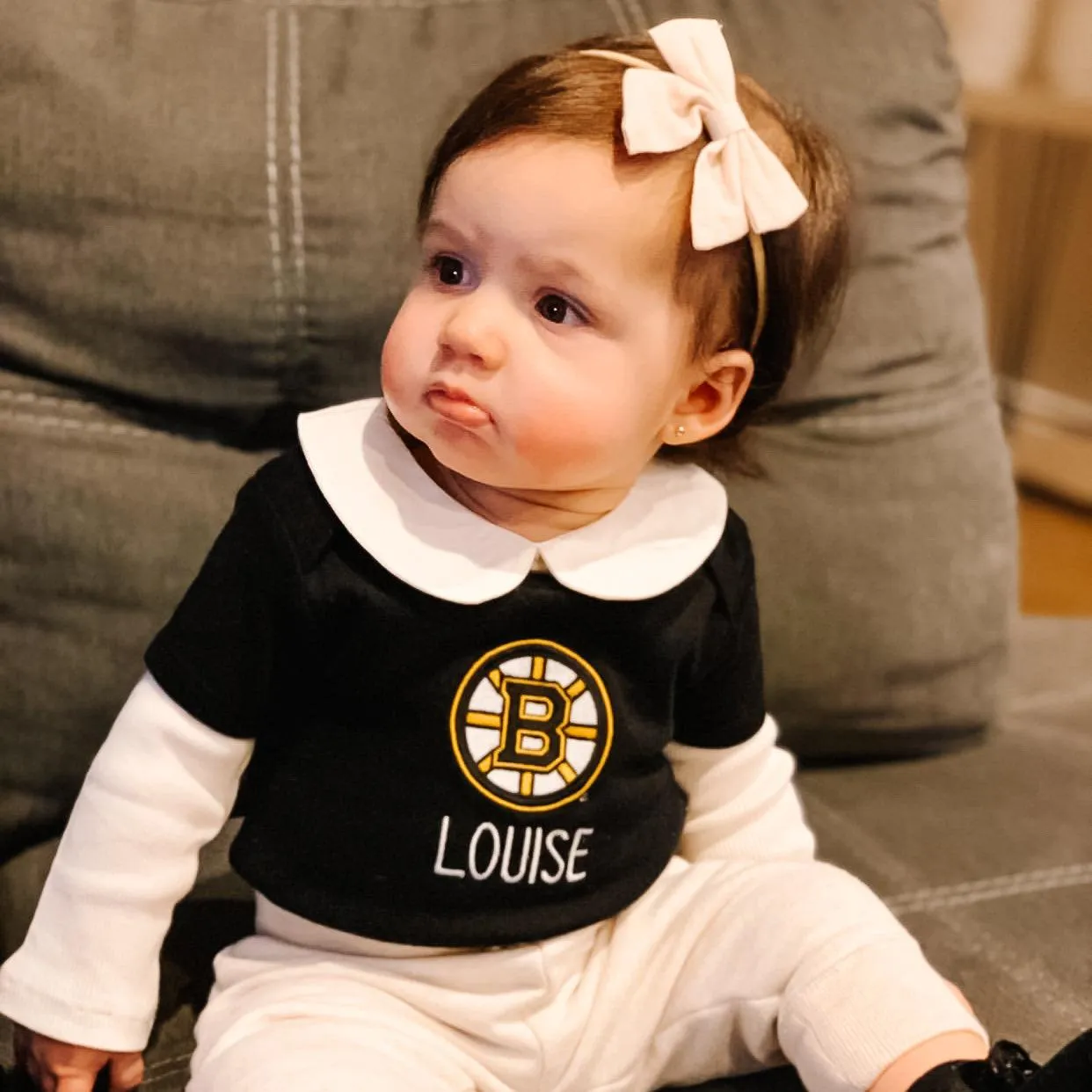 Personalized Boston Bruins Bodysuit