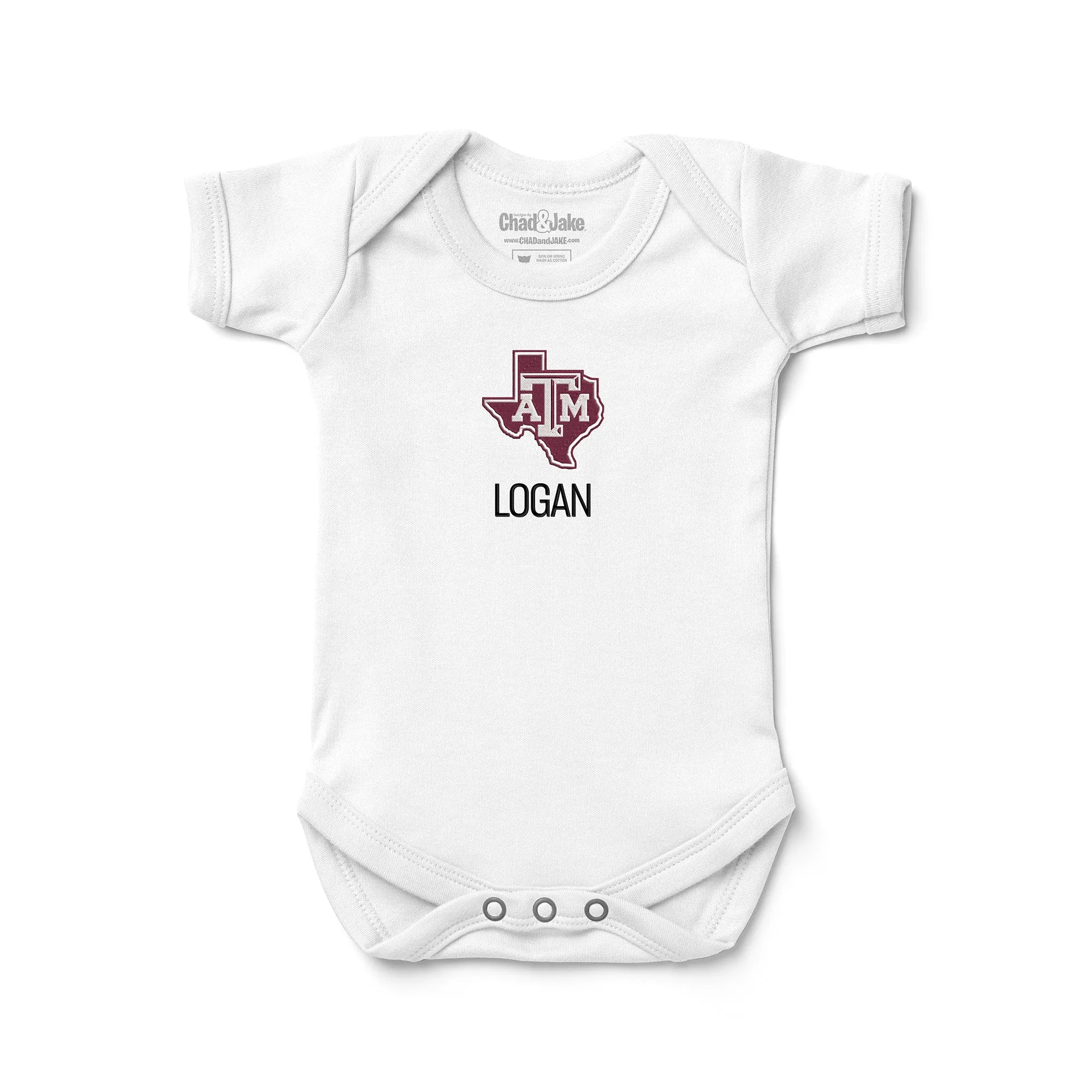 Personalized Texas A&M Aggies Texas Bodysuit