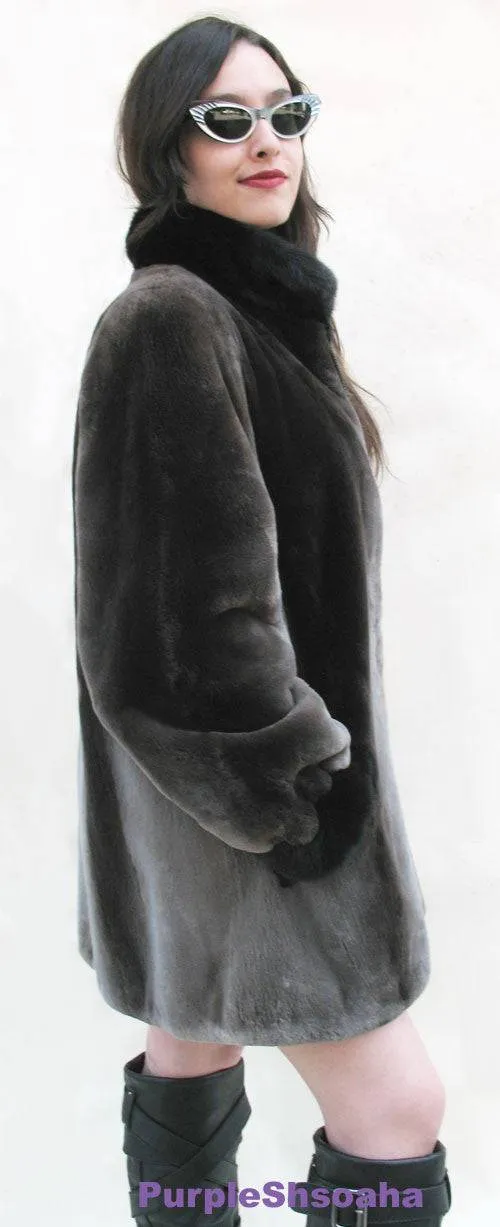 Phantom Sheared Beaver Fur Coat/Bomber M