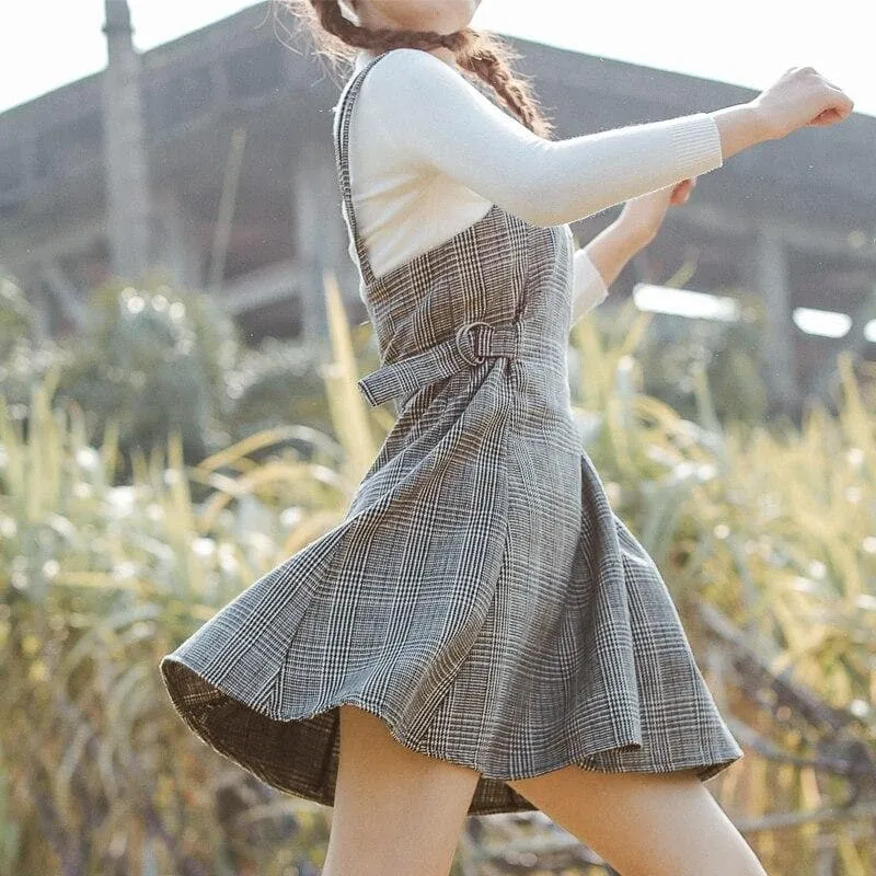 Plaid Spaghetti Strap Dress