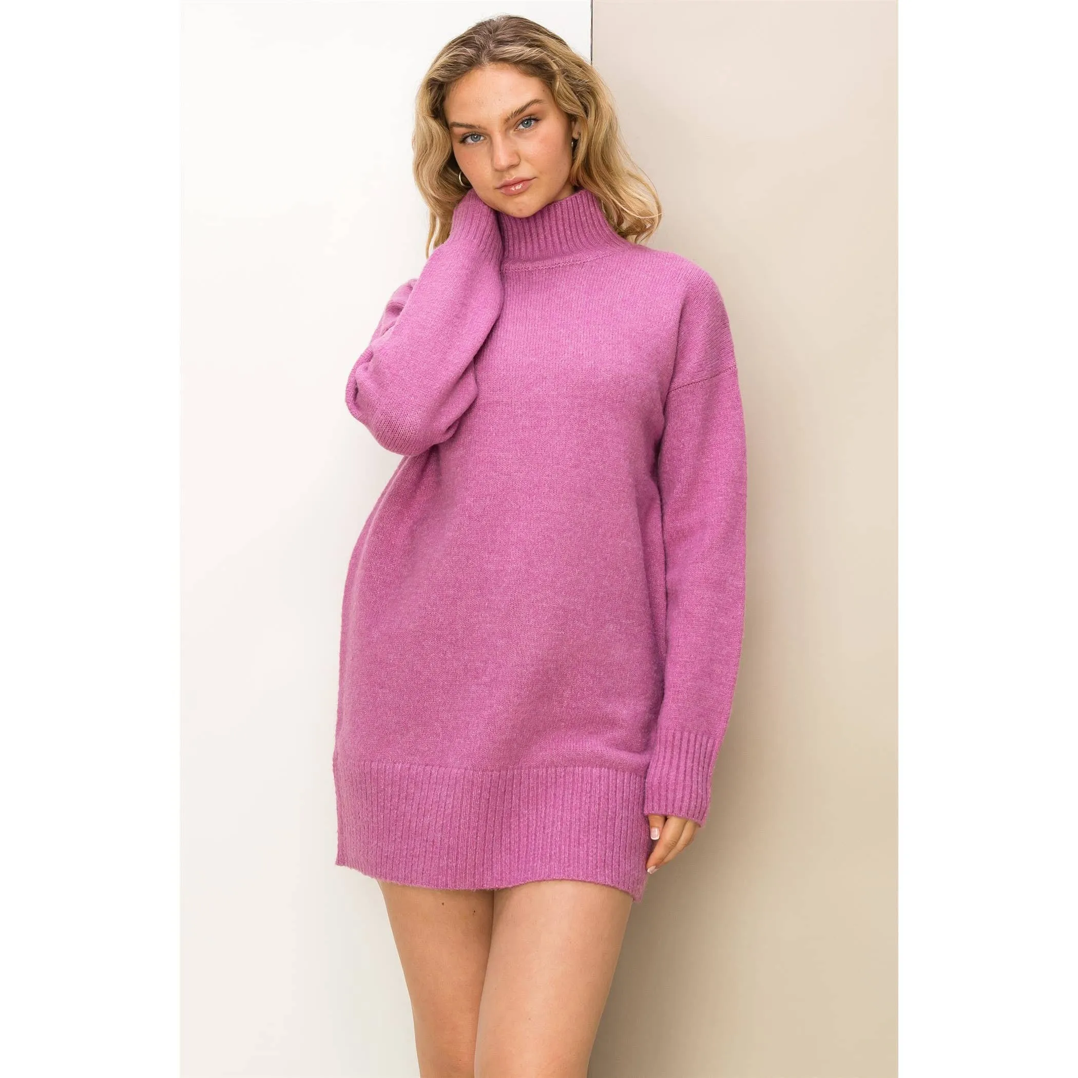 Plum Perfect Sweater Dress