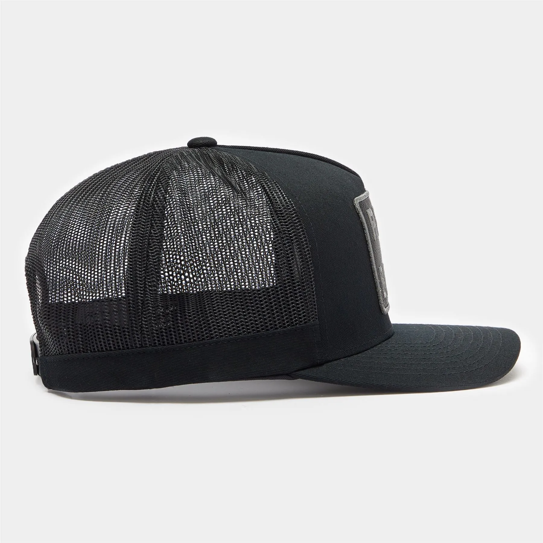 Pray For Birdies Interlock Knit Trucker Hat Onyx - AW23