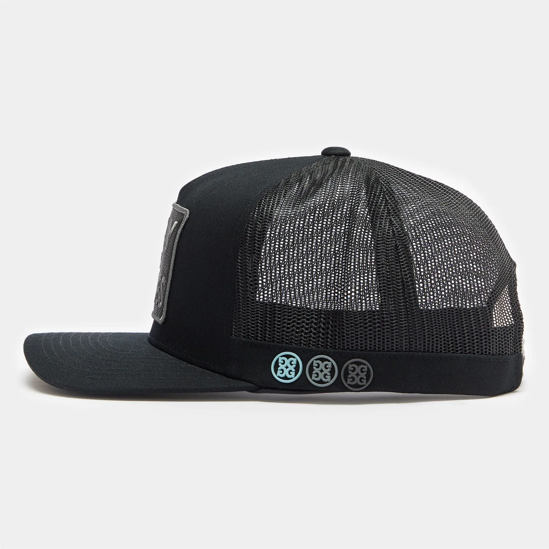 Pray For Birdies Interlock Knit Trucker Hat Onyx - AW23