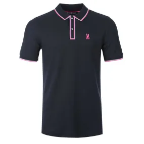 Psycho Bunny The Kent Pique Polo Shirt in Navy