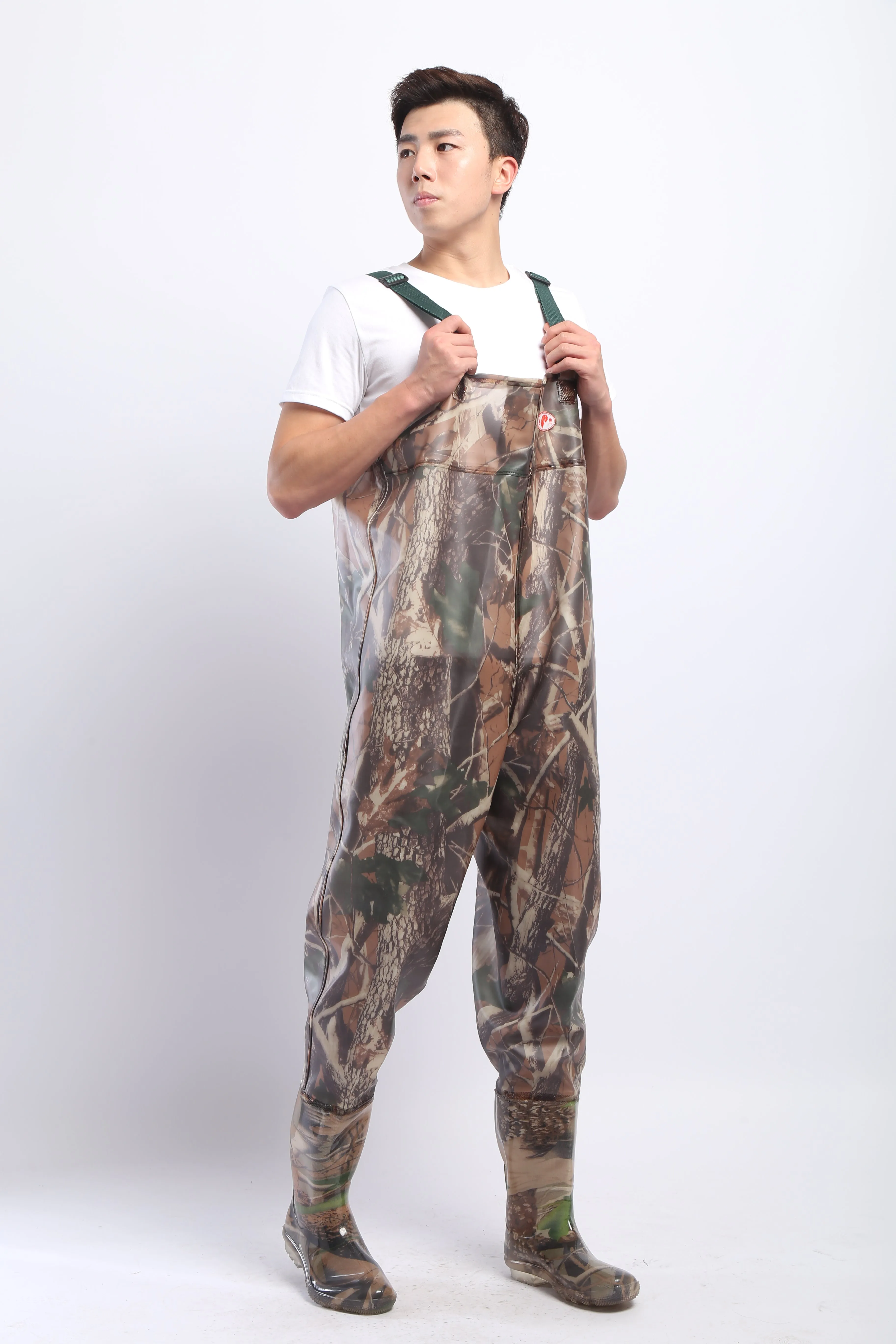 PVC Fishing & Hunting Lightweight Chest Waders-Size:45