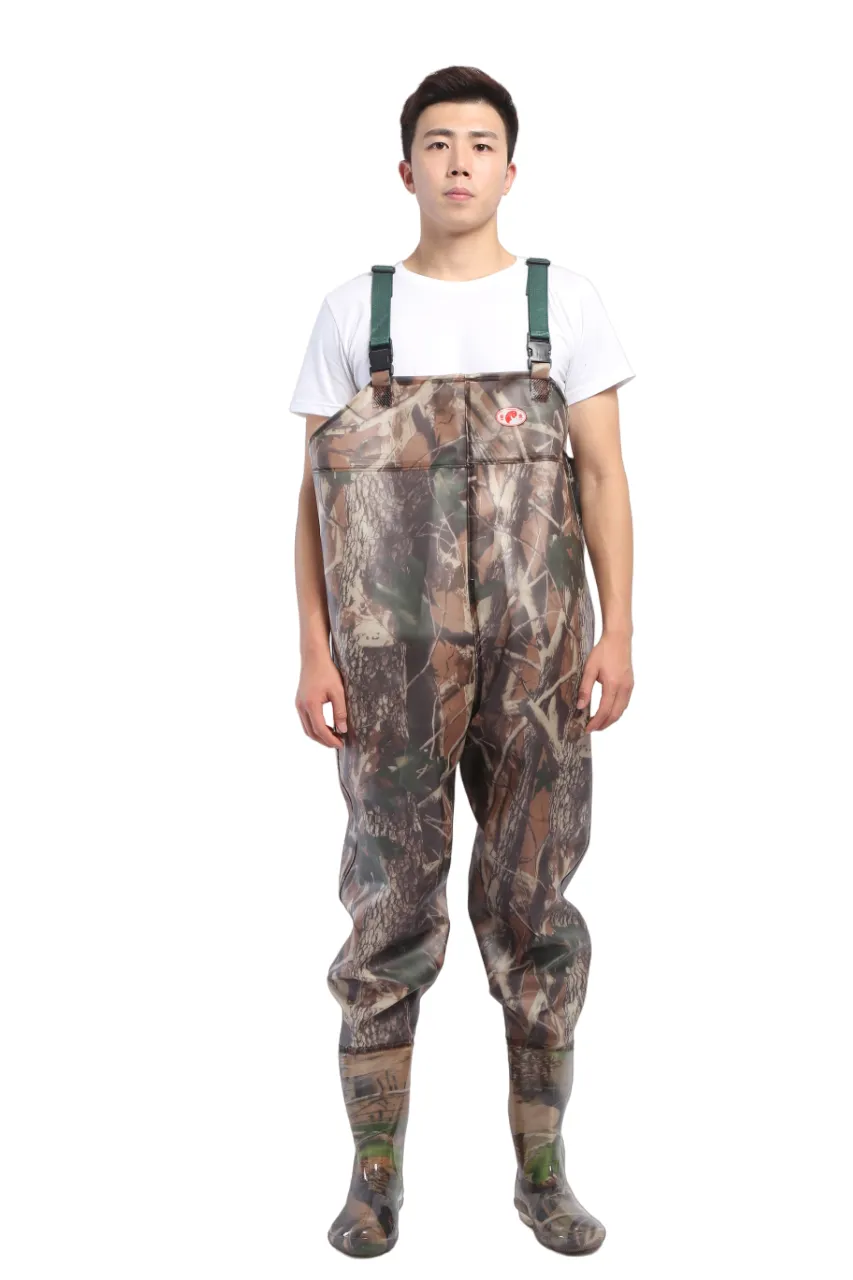 PVC Fishing & Hunting Lightweight Chest Waders-Size:45