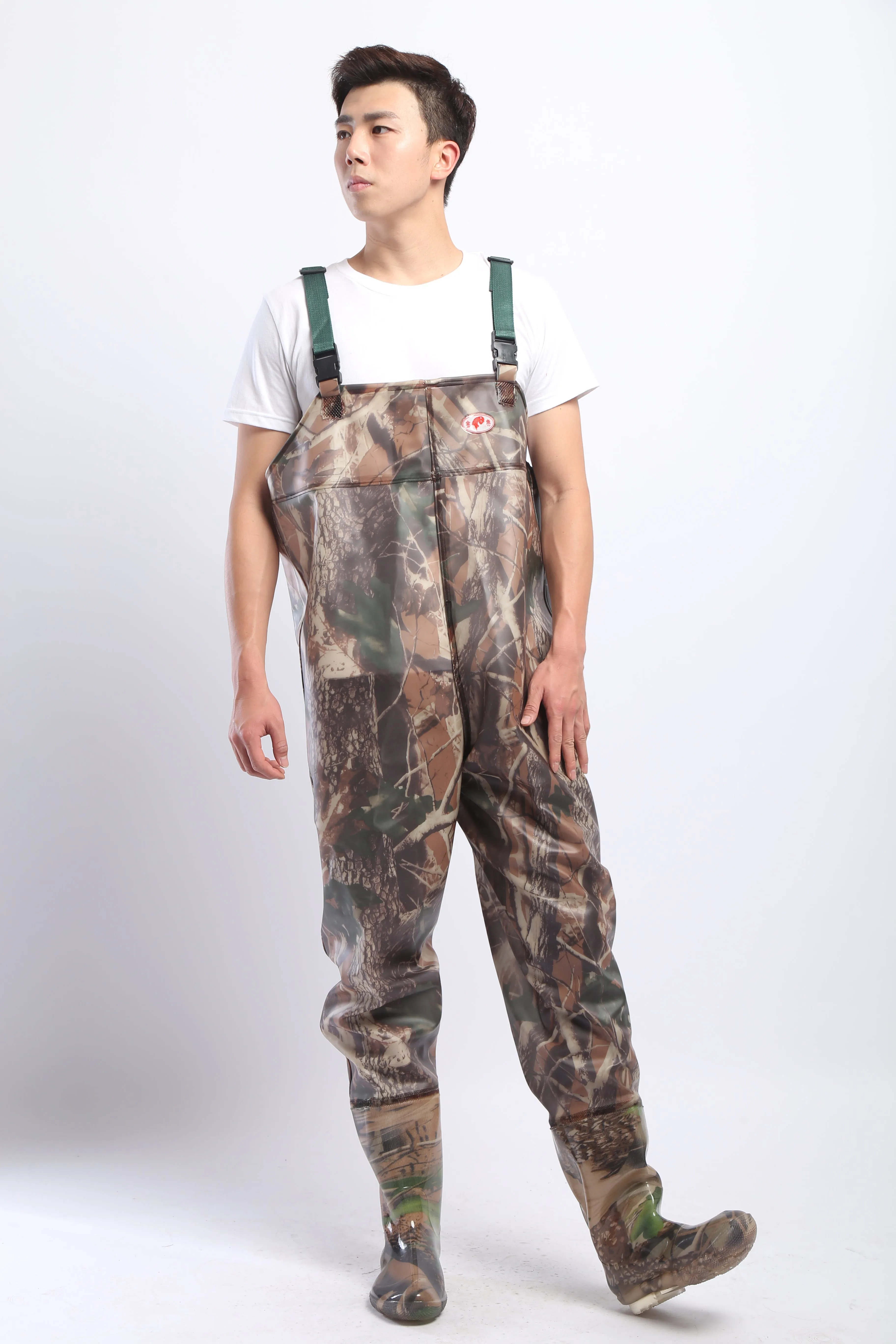 PVC Fishing & Hunting Lightweight Chest Waders-Size:45