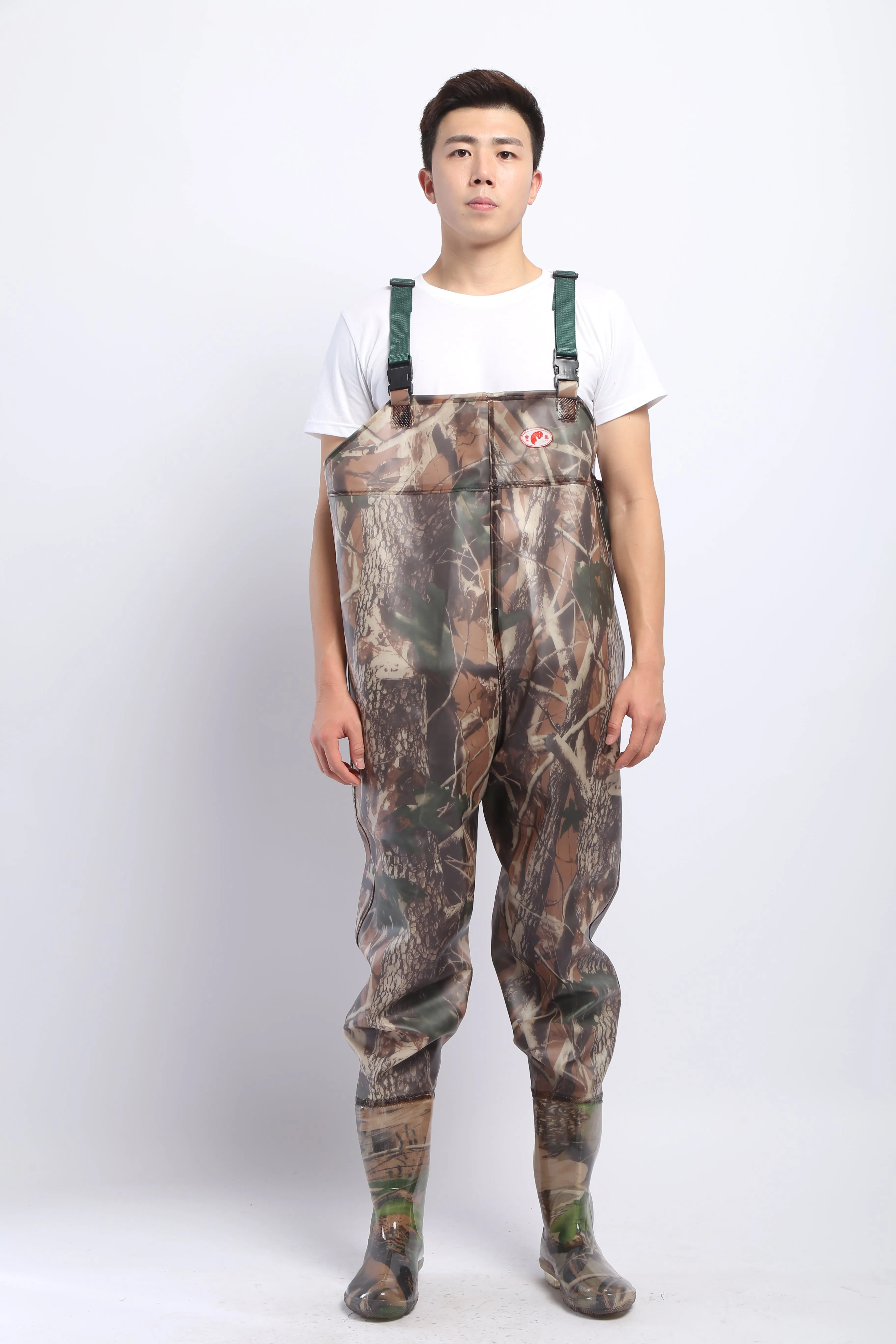 PVC Fishing & Hunting Lightweight Chest Waders-Size:45