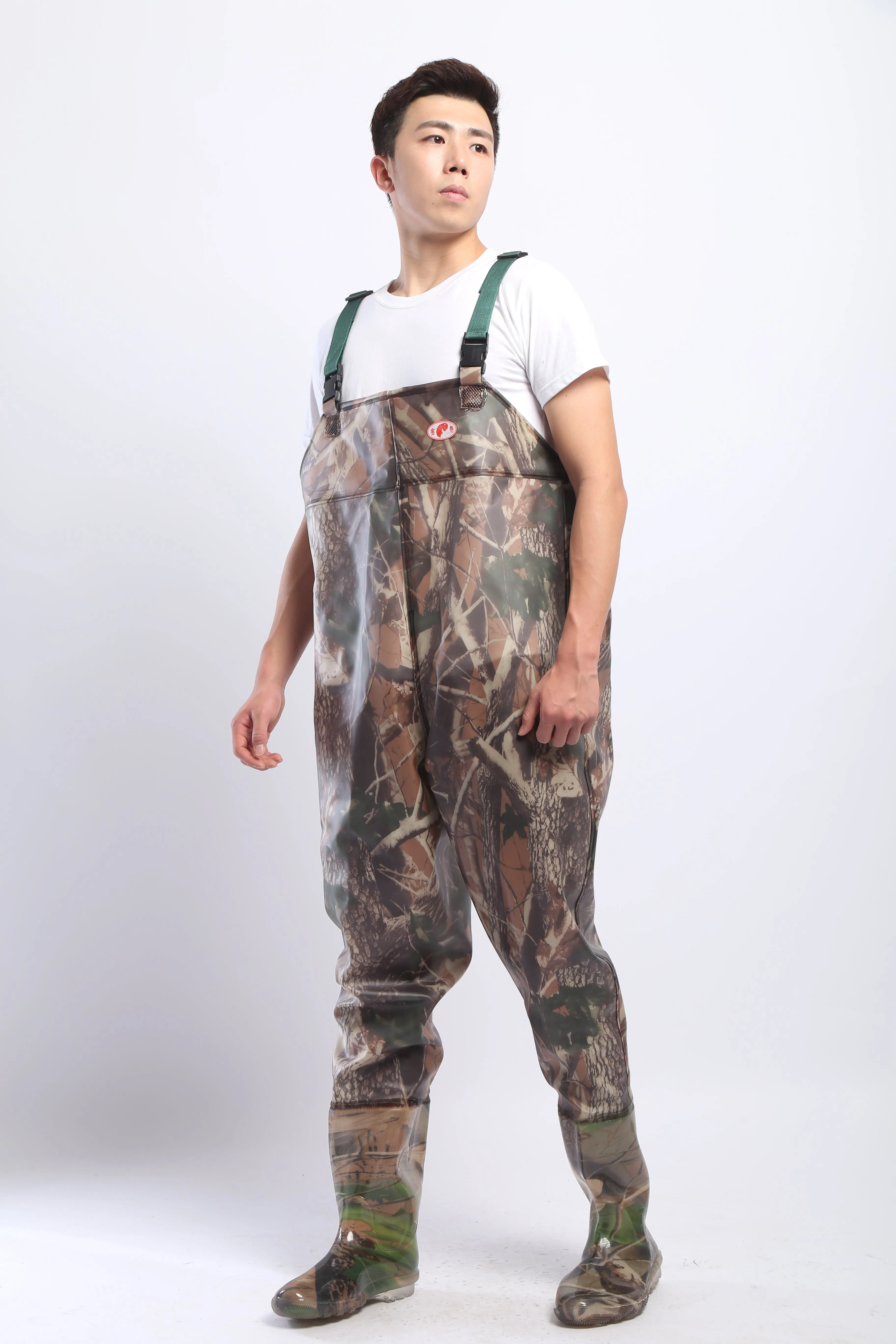 PVC Fishing & Hunting Lightweight Chest Waders-Size:45