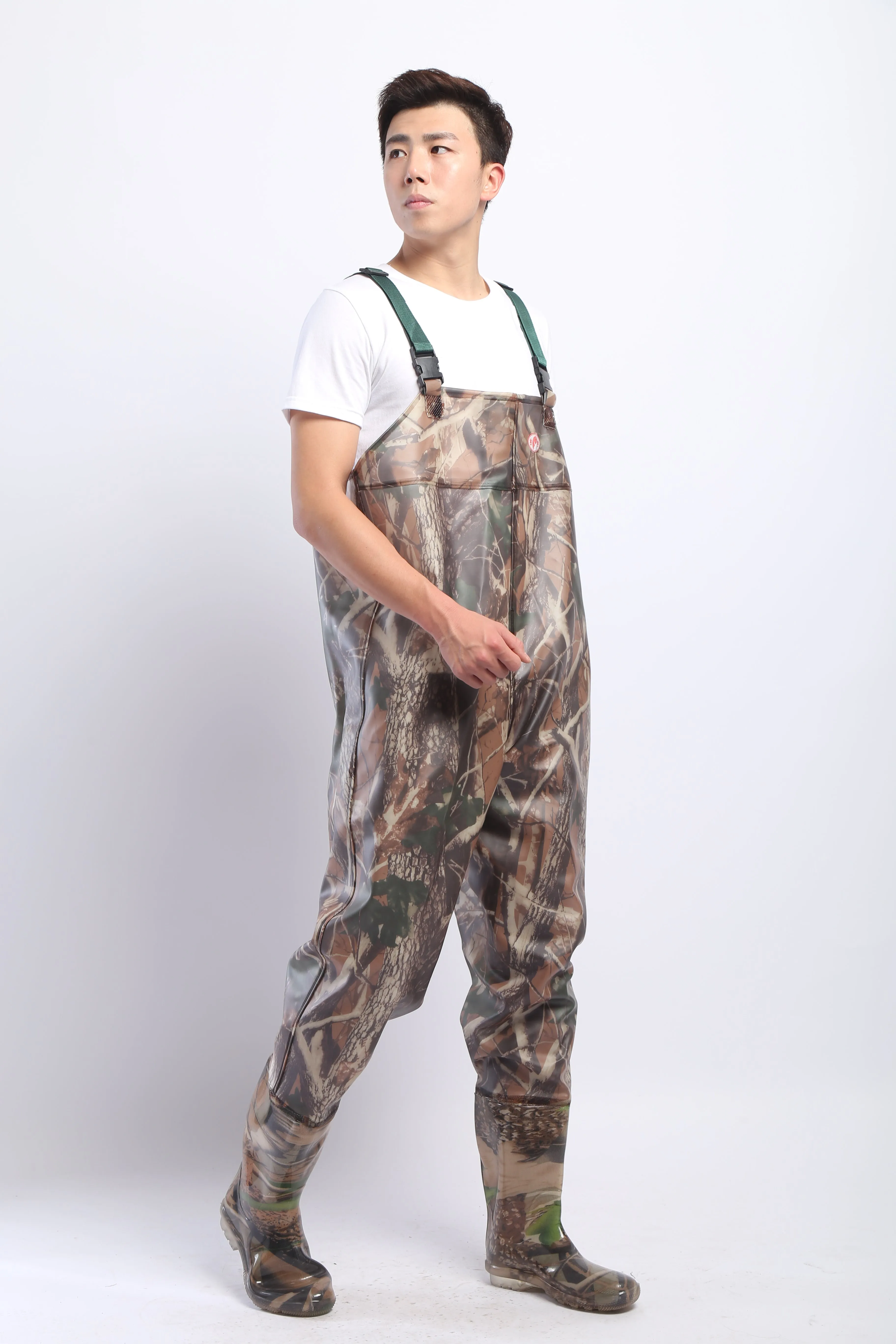 PVC Fishing & Hunting Lightweight Chest Waders-Size:45