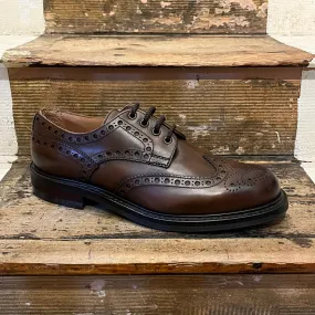 Regent - 'Avon R' Wingcap Derby Brogue - Mocha Leather