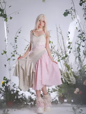 [Rose Island] Cottage Garden Floral Midi Dress Fairy Core