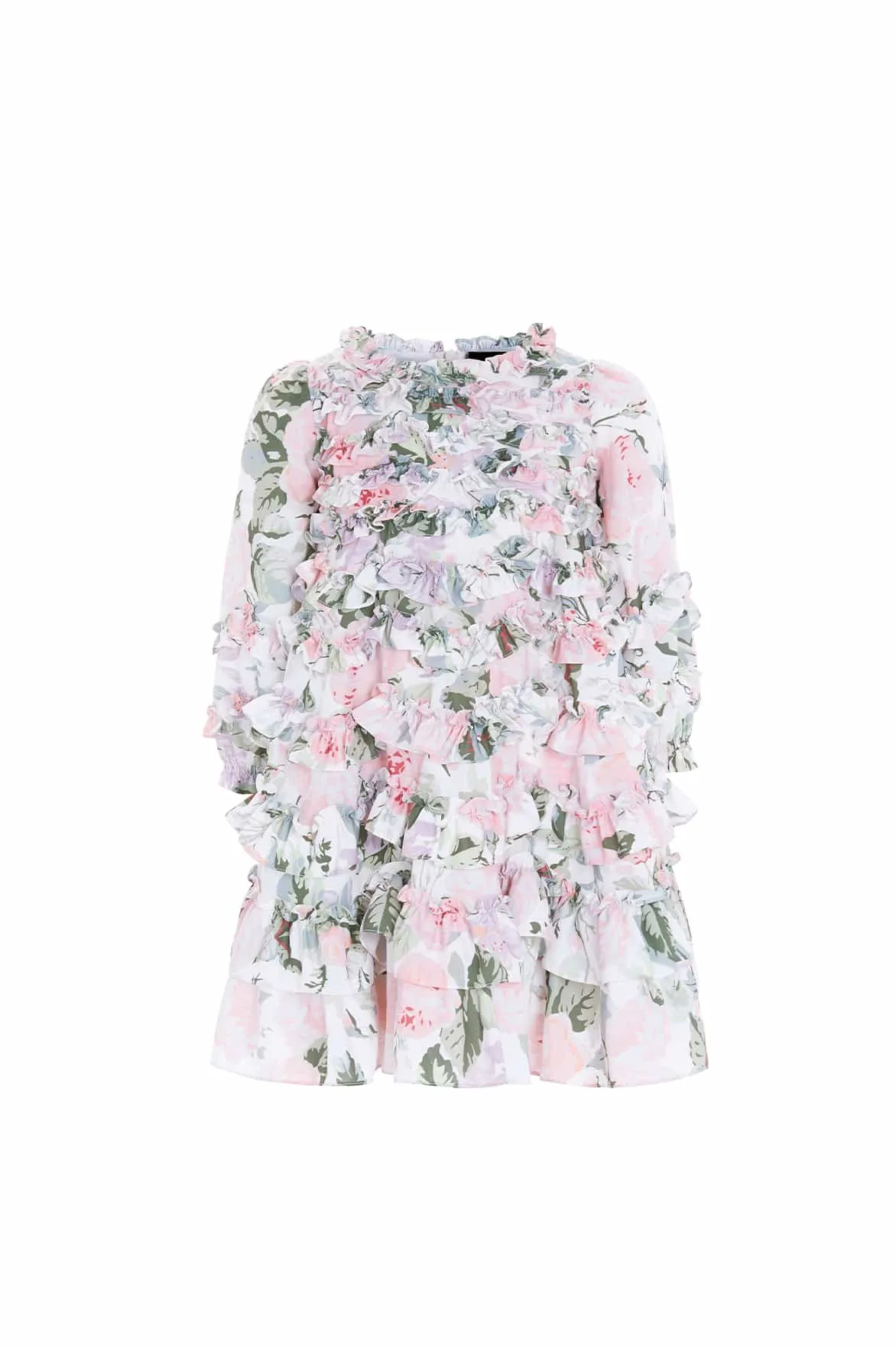 Rose Powder Crepe Kids Dress