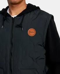 RVCA Grant Hooded Puffer Jacket - Black