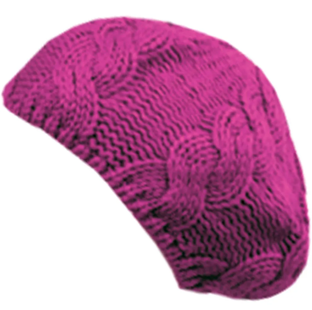 Sakkas Cable Knitted Light Slouch Fashion Beret