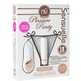 Sensuelle Pleasure Panty White Remote Control