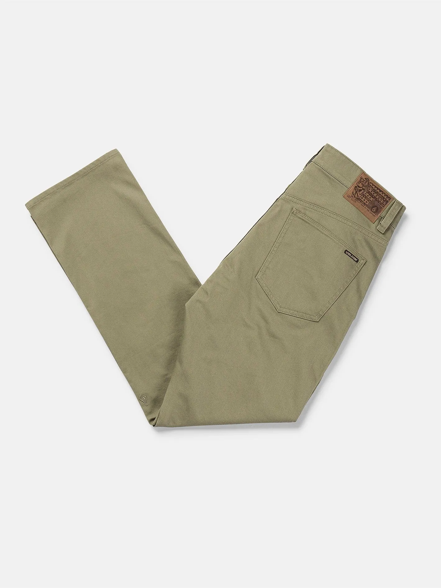 Solver 5 Pocket Slub Pants - Thyme Green