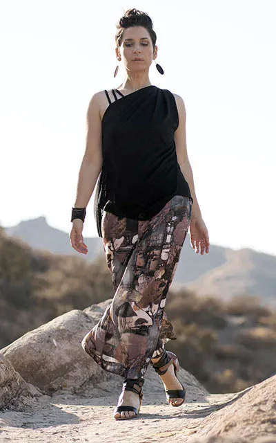 Southwest Gaucho Pants - Desert Georgette (One S/M Petrified Forest Left!)