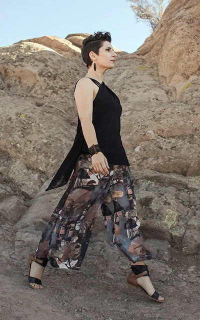 Southwest Gaucho Pants - Desert Georgette (One S/M Petrified Forest Left!)