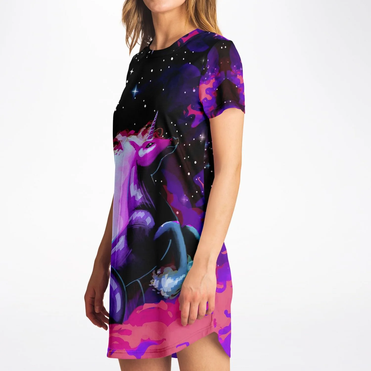 Space Unicorn T-Shirt Dress