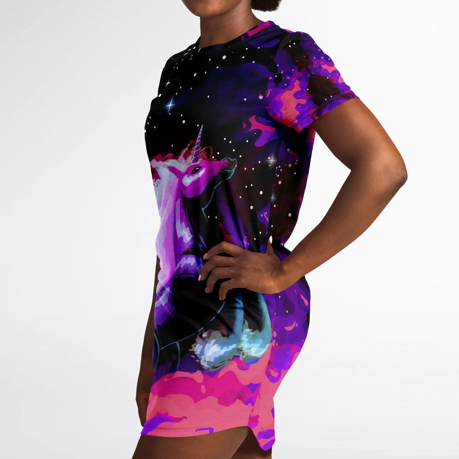 Space Unicorn T-Shirt Dress