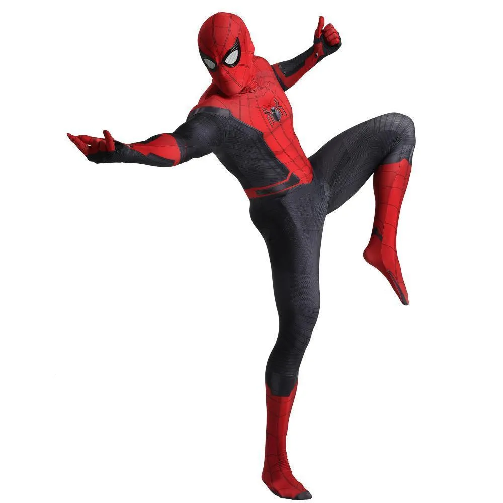 Spider-Man Far From Home Peter B Parker Cosplay Costume Halloween Outfits Bodysuit For Adult Kids