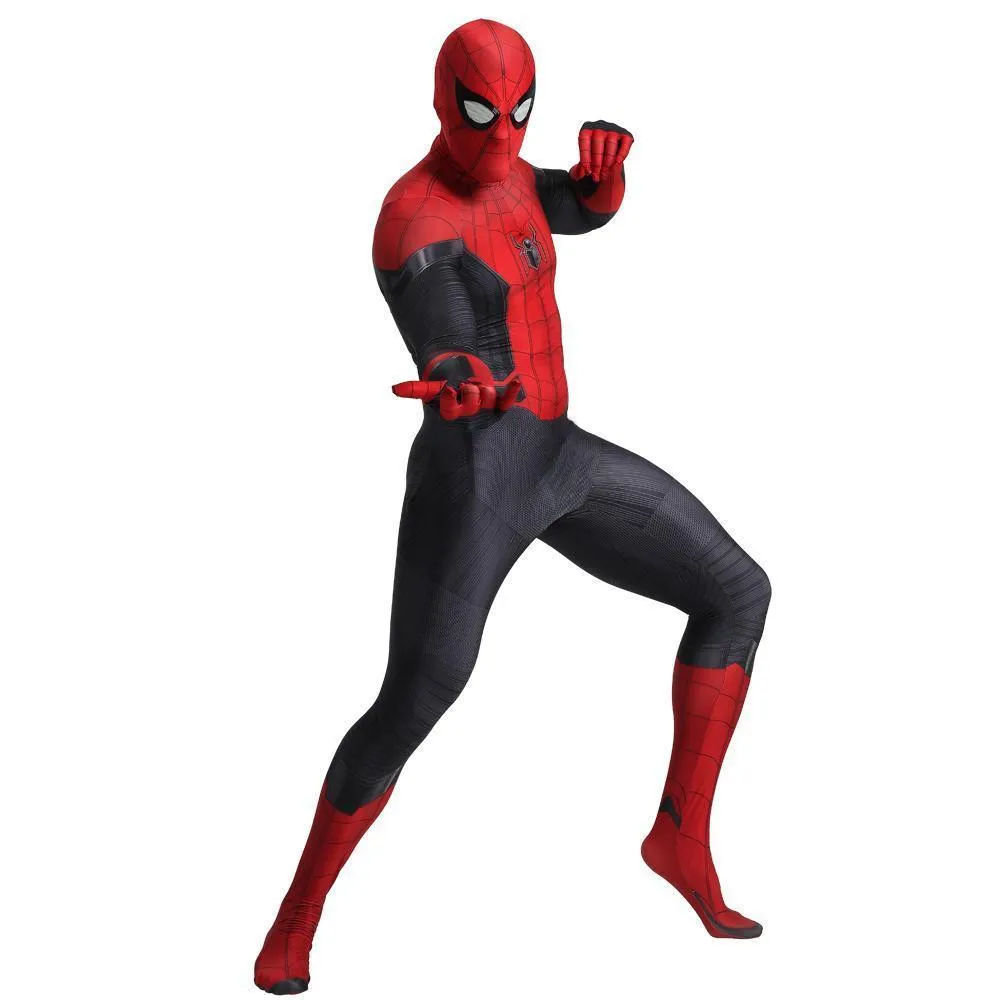 Spider-Man Far From Home Peter B Parker Cosplay Costume Halloween Outfits Bodysuit For Adult Kids