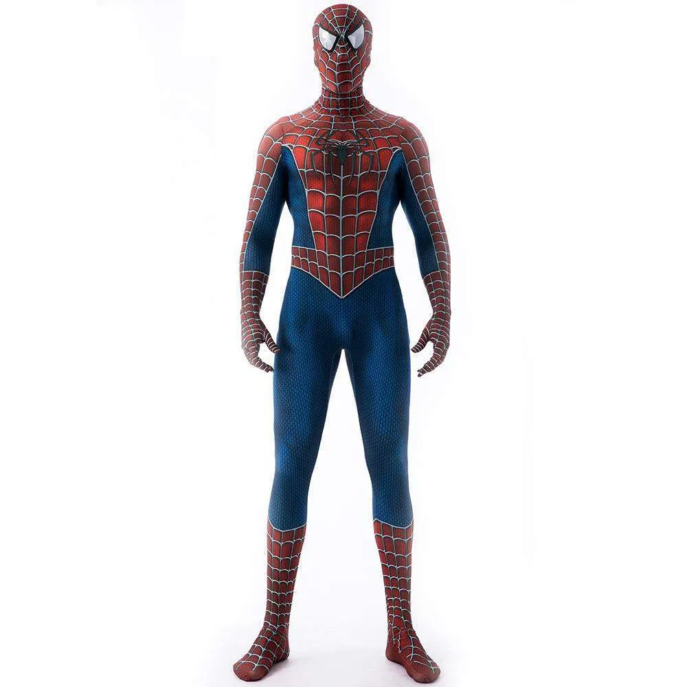 Spider-Man Tony Costume Cosplay Jumpsuit Superhero Bodysuit Tights Halloween