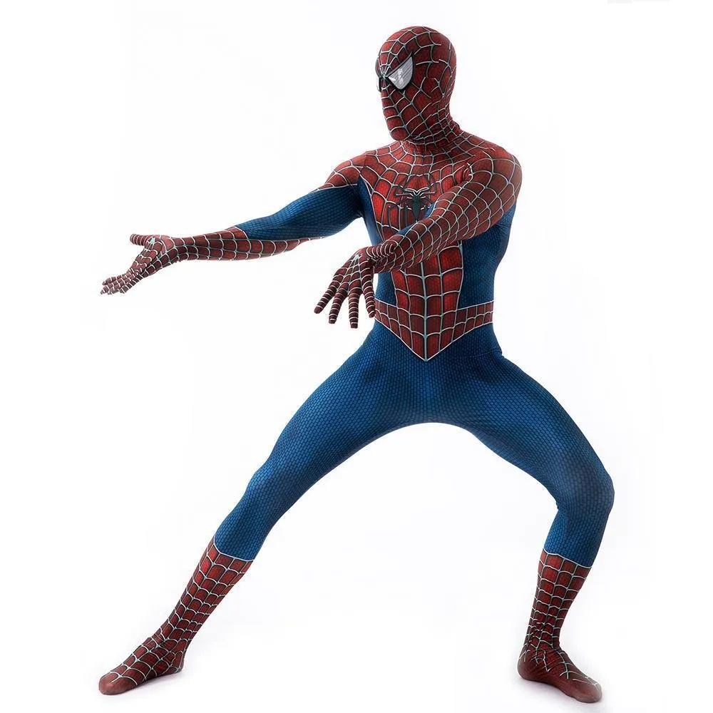 Spider-Man Tony Costume Cosplay Jumpsuit Superhero Bodysuit Tights Halloween