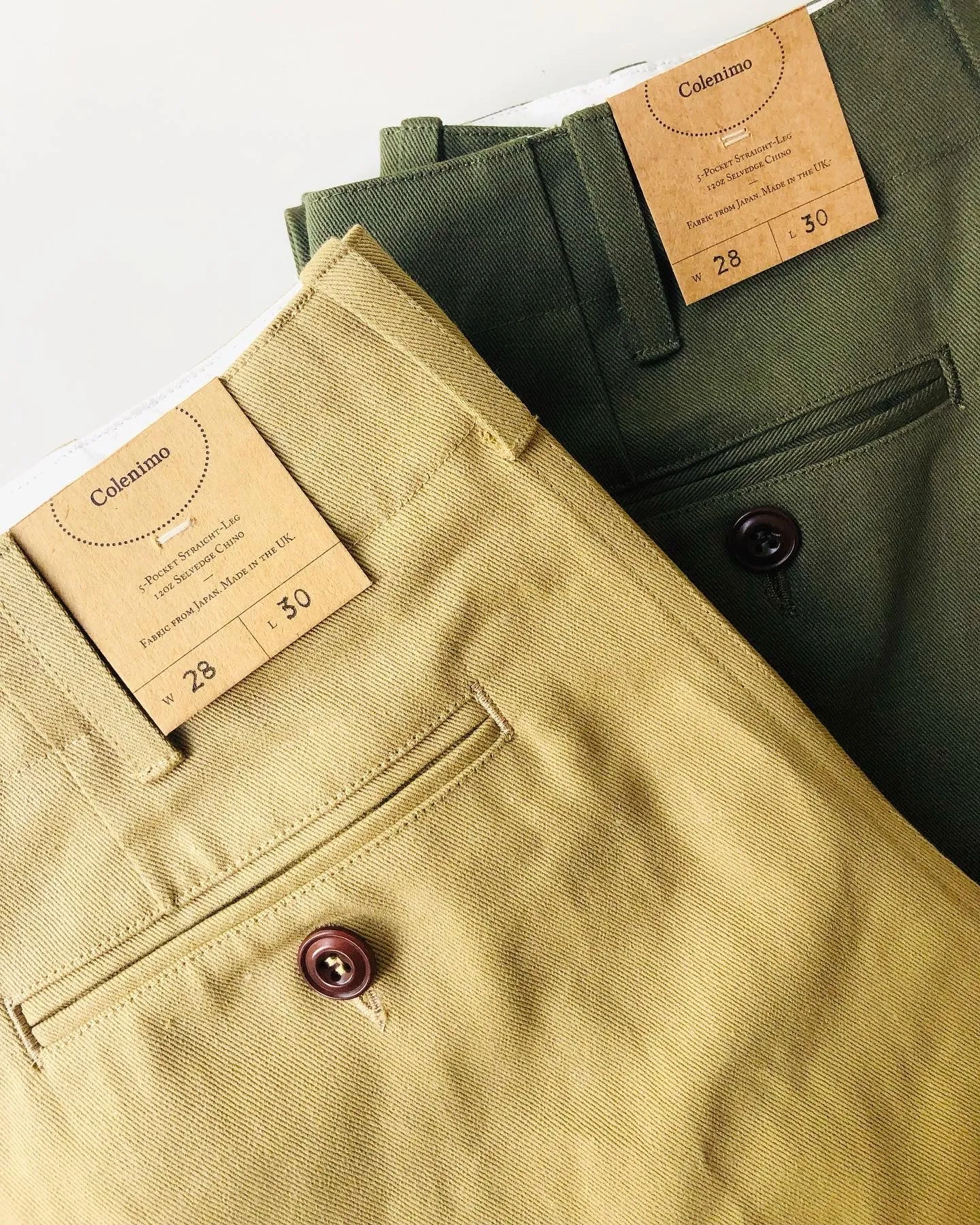 Straight-Leg Selvedge Chino Trouser