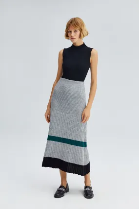 STRIPED KNITTING SKIRT