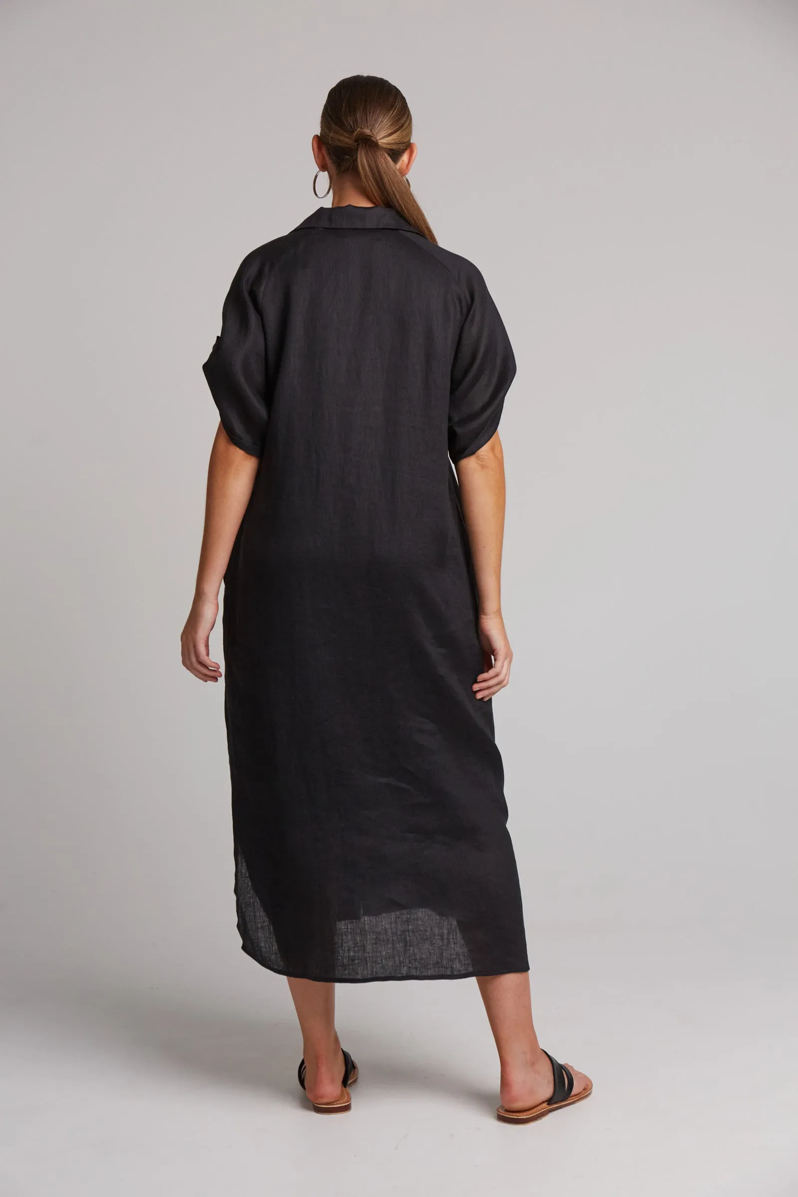 Studio Shirt Dress - Ebony