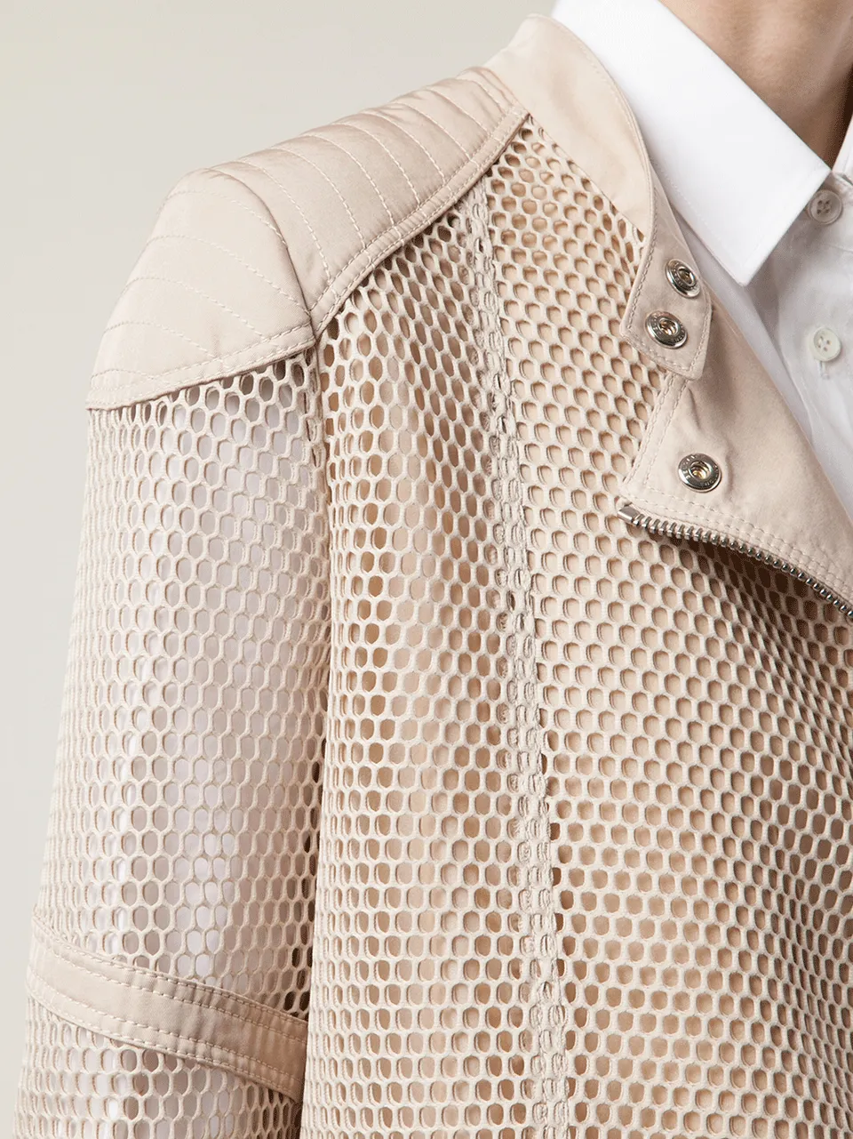 Techno Mesh Perforated Coat