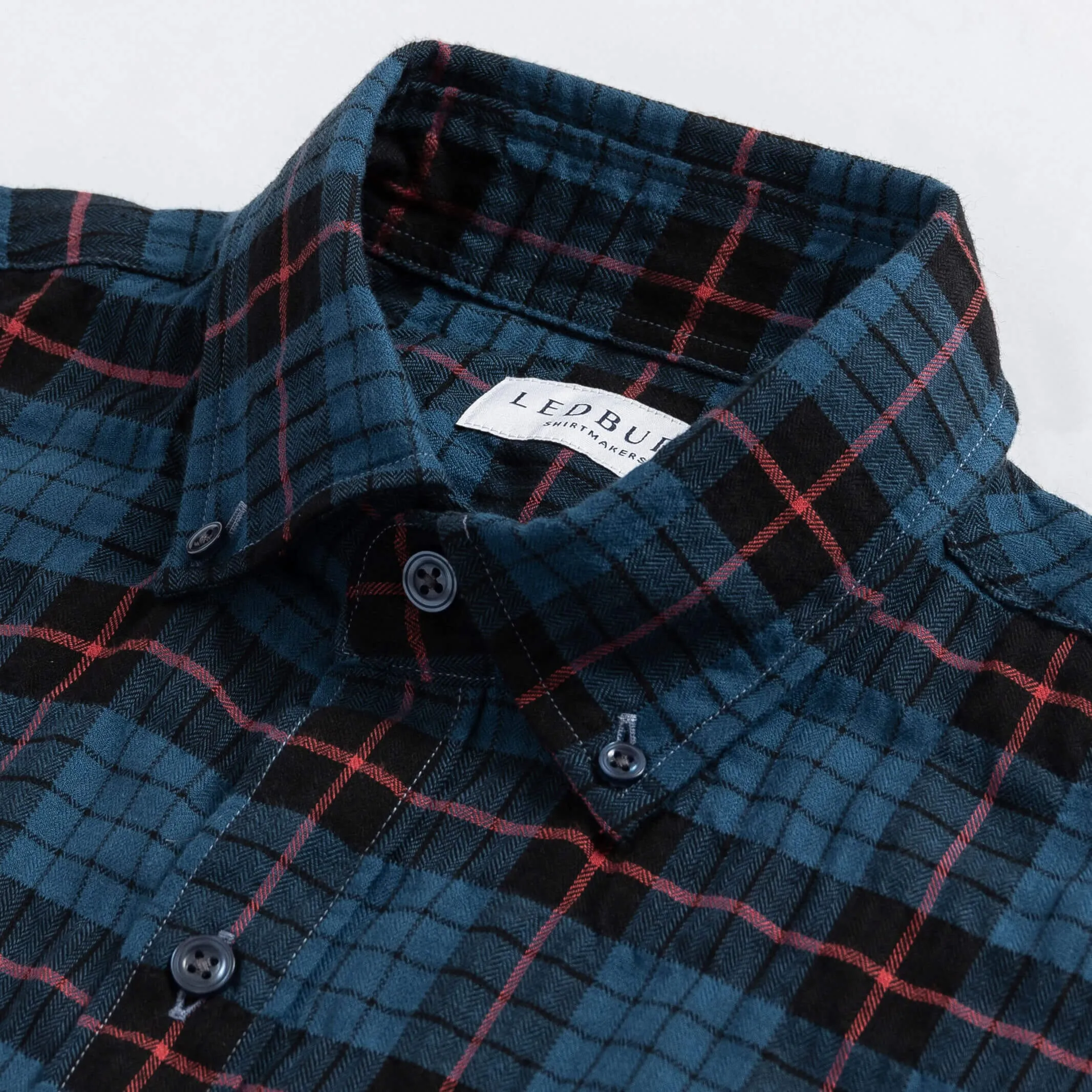 The Blue Brooks Brushed Herringbone Custom Shirt