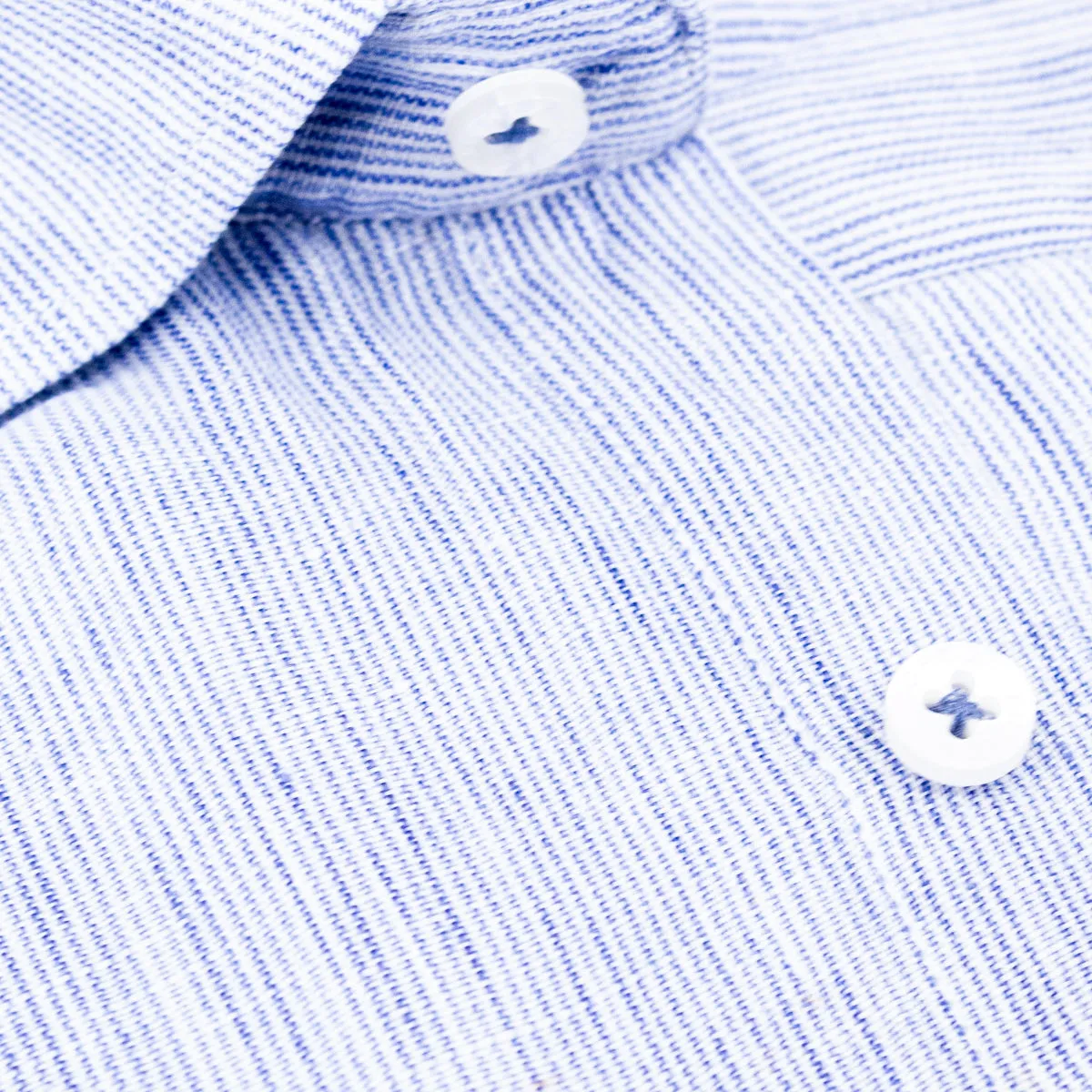 The Boardwalk Linen Button Down Shirt - Ocean Blue