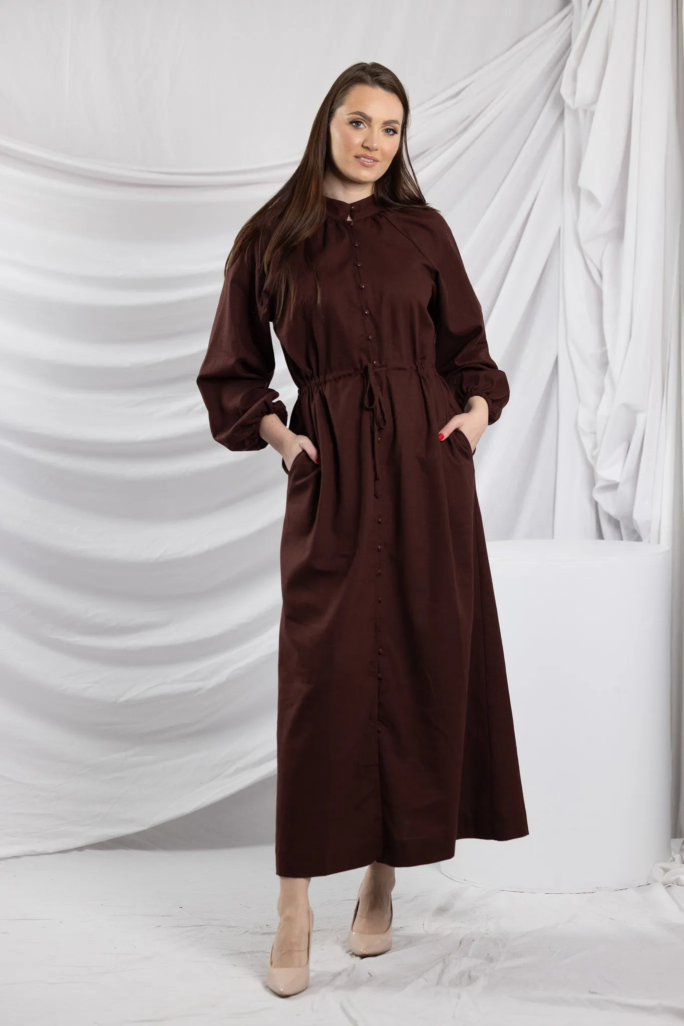 The Crescent Francis Drawstring Maxi Dress