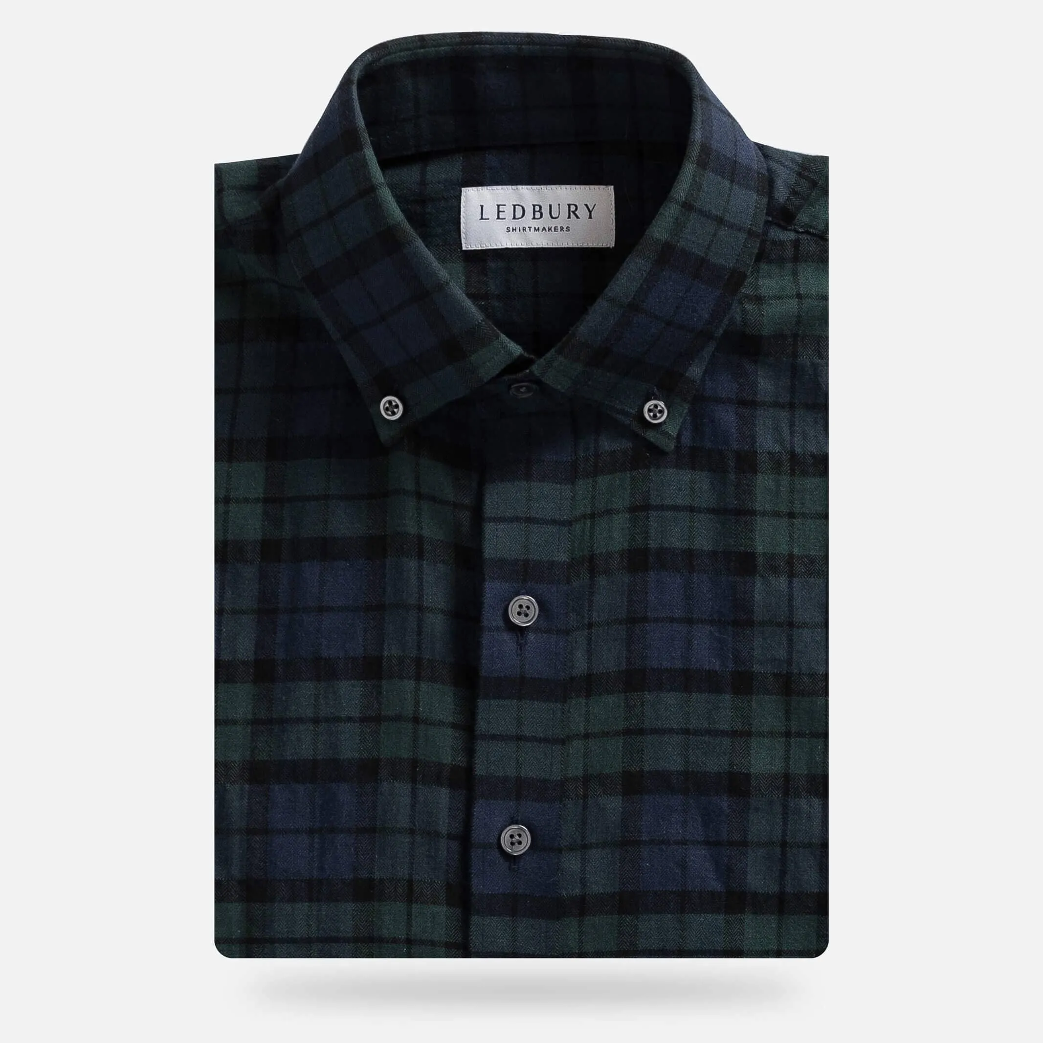 The Evergreen Brooks Brushed Herringbone Custom Shirt