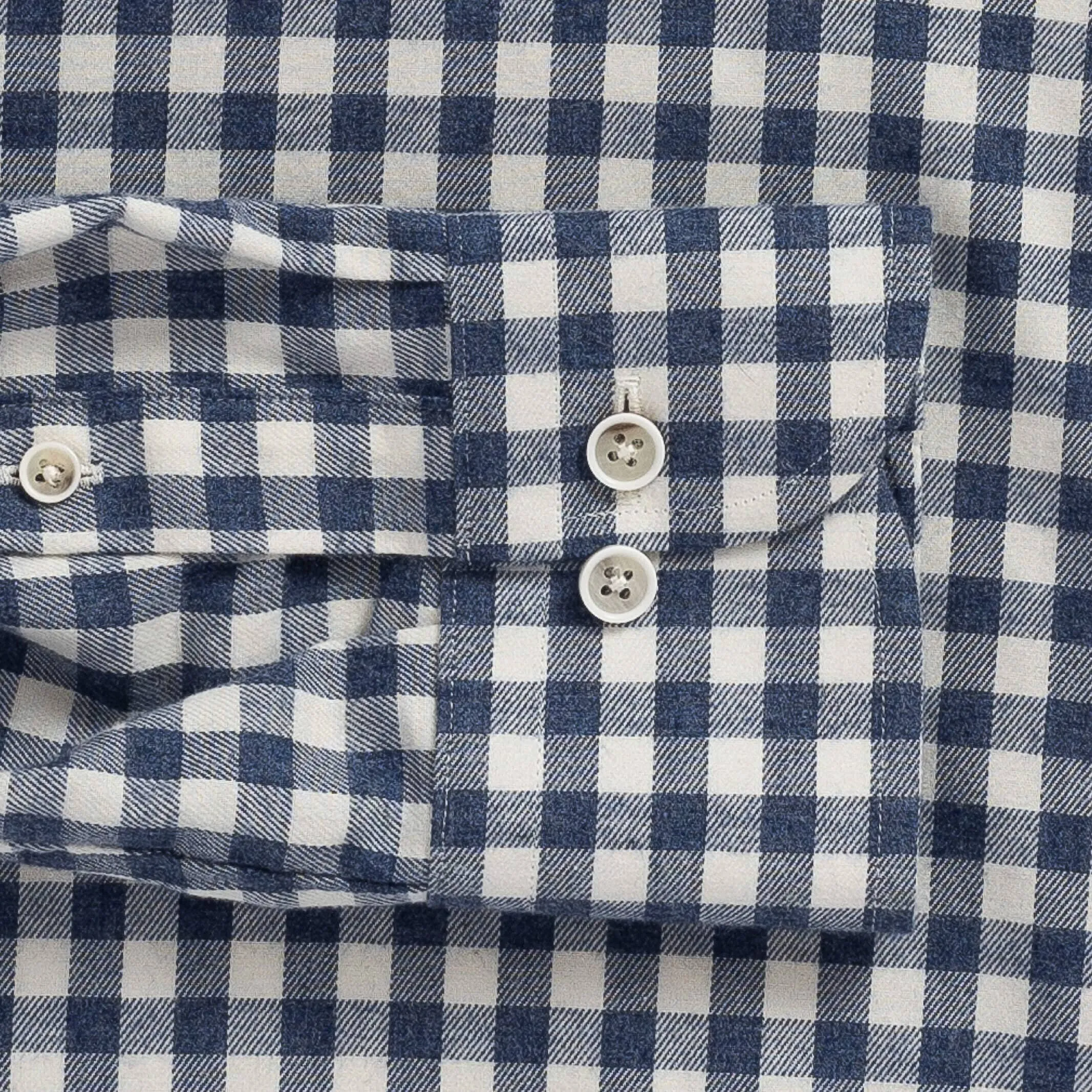 The Smoky Blue Rogers Gingham Custom Shirt