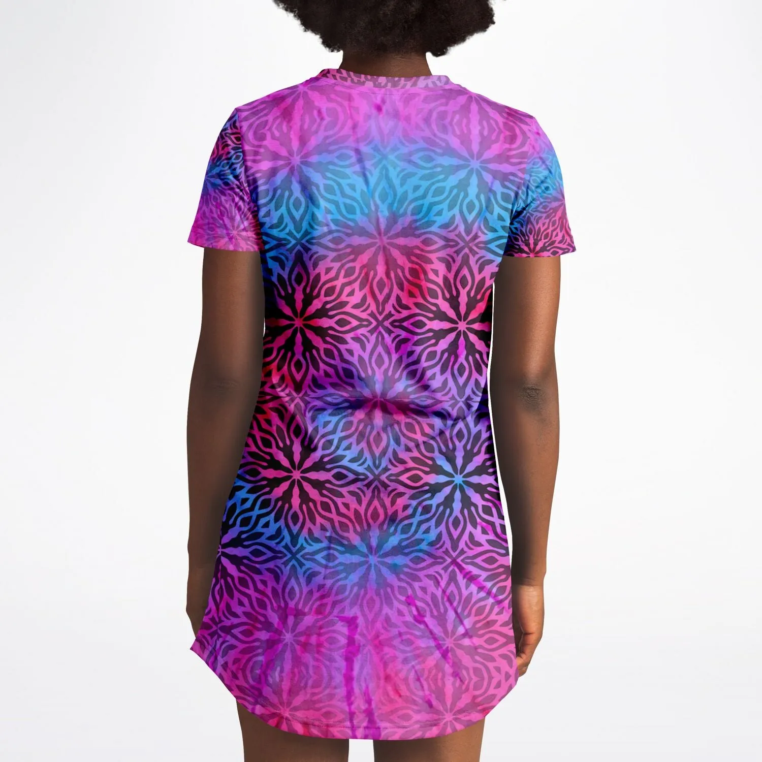 Tie-Dye Mandala T-Shirt Dress