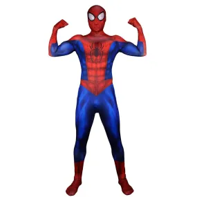 Ultimate Spider-Man Peter Parker Muscle Cosplay Costume Zentai bodysuit Adults Kids