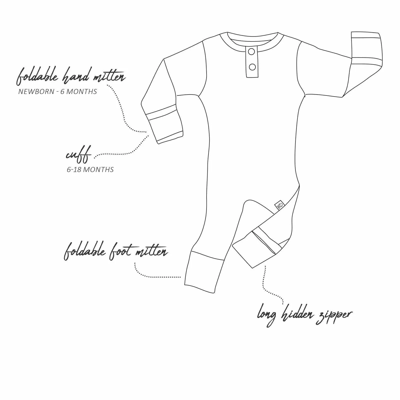 Unisex Farm Organic-cotton Growsuit