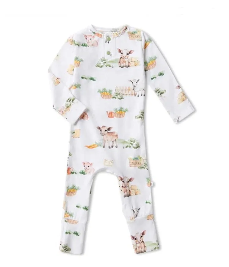 Unisex Farm Organic-cotton Growsuit