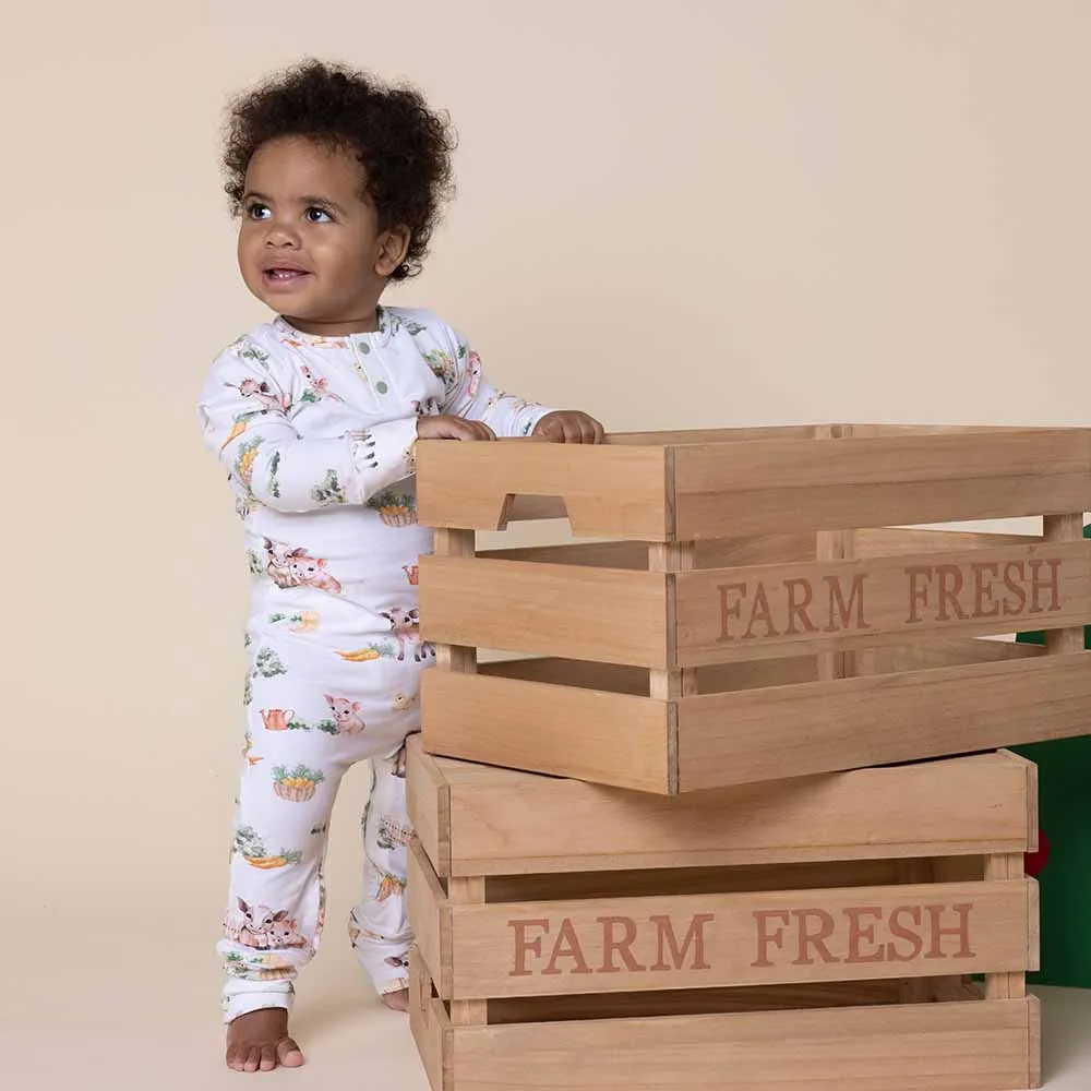 Unisex Farm Organic-cotton Growsuit