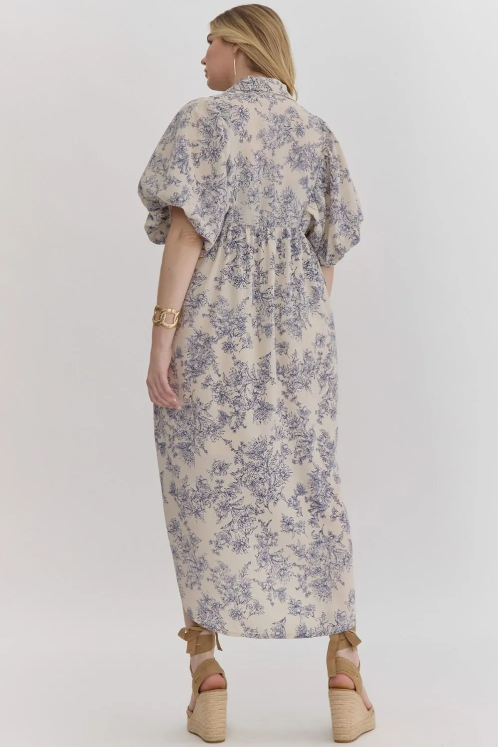 Versailles Floral Maxi Dress - Cream *Regular & Curvy*