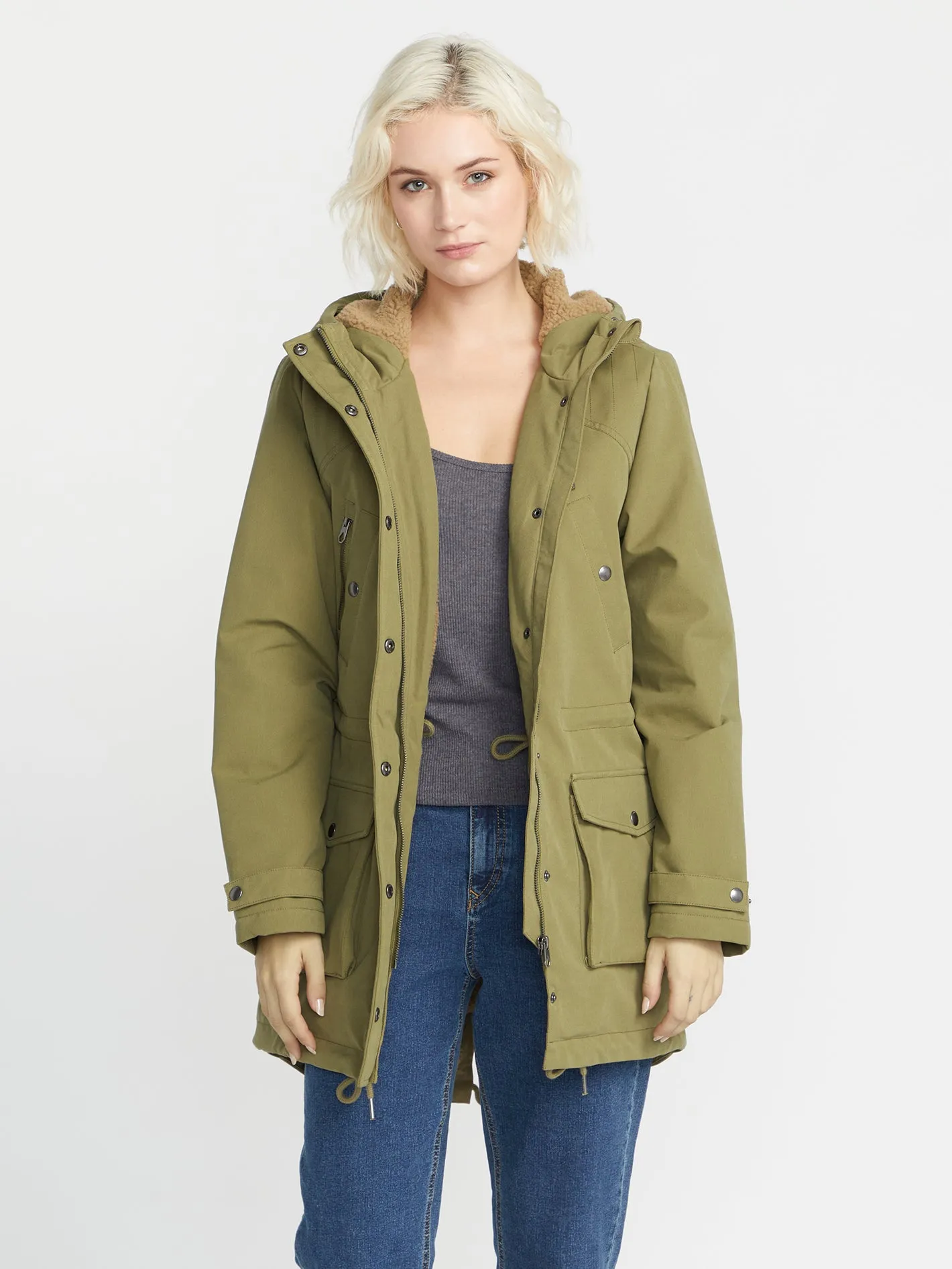 Walk On By 5K Parka Jacket - Moss